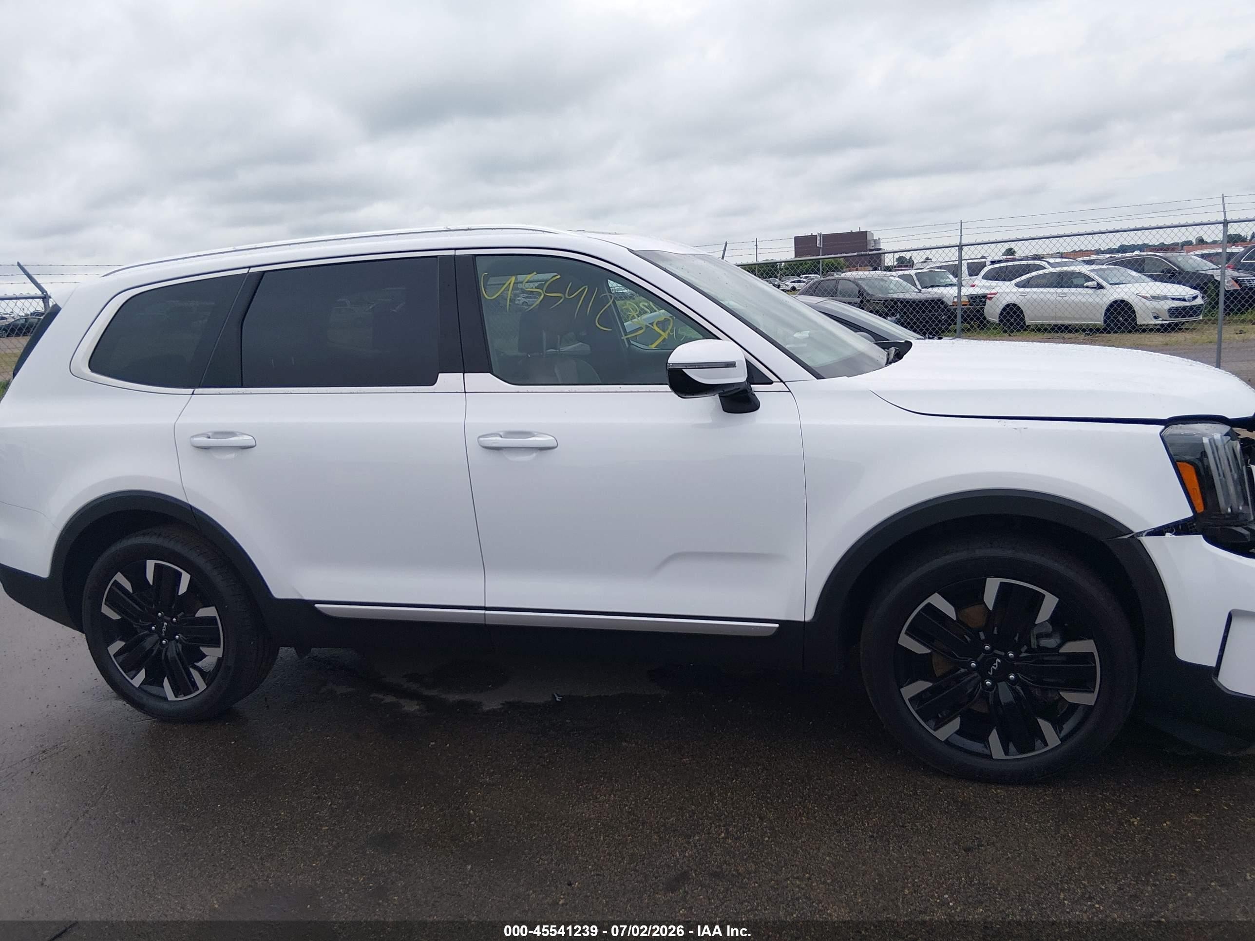 2024 Kia Telluride Sx Белый vin: 5XYP5DGC8RG443950