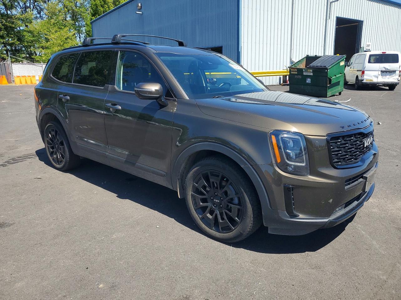 2022 Kia Telluride Sx Green vin: 5XYP5DHC0NG315534