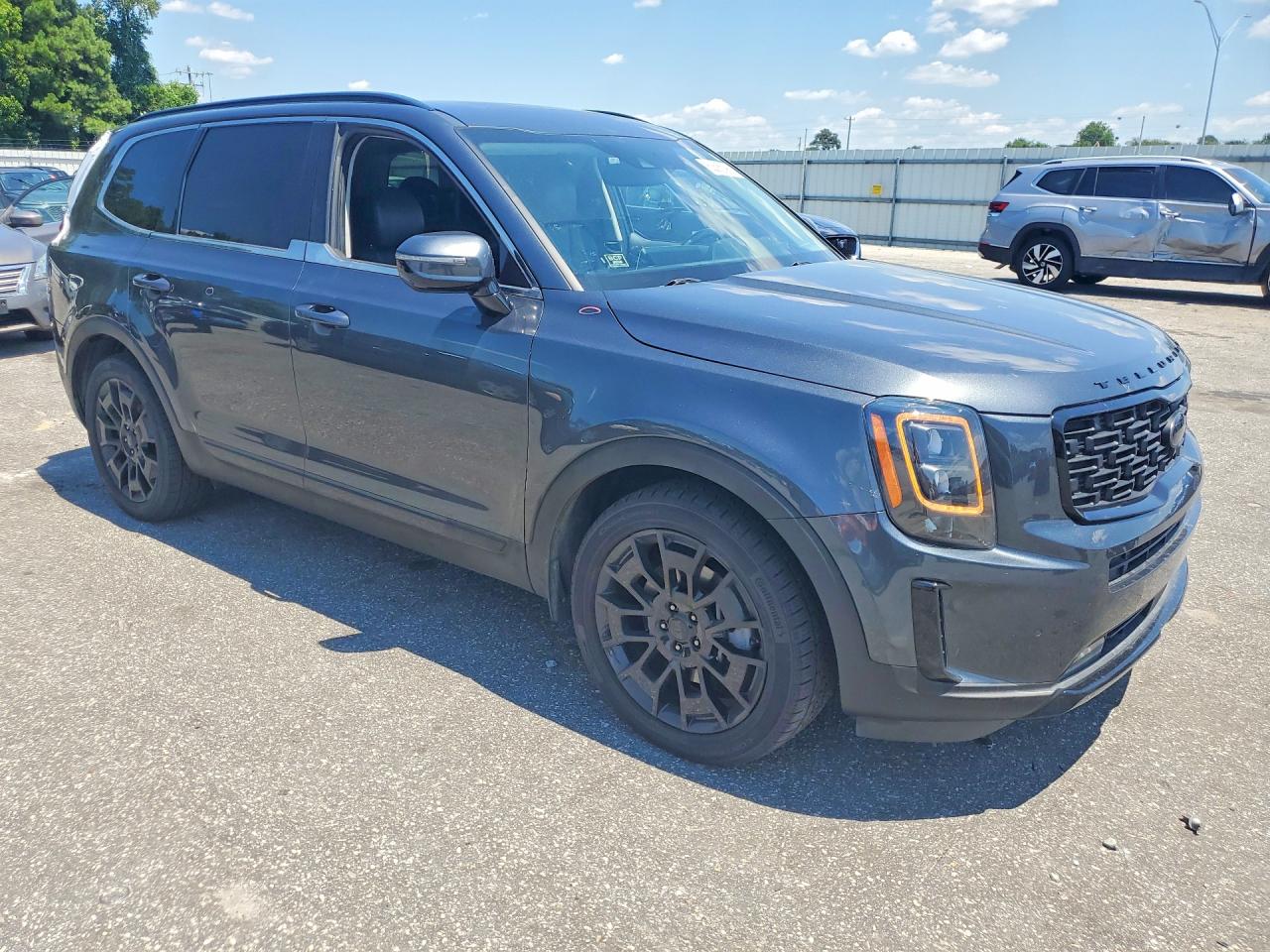 2021 Kia Telluride Sx Black vin: 5XYP5DHC1MG106074