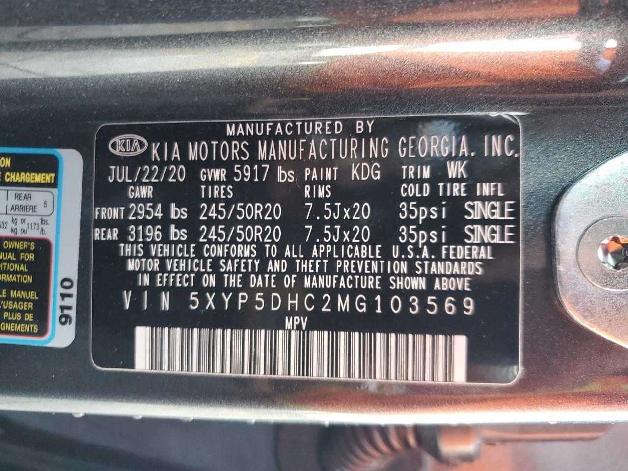 2021 Kia Telluride Sx Gray vin: 5XYP5DHC2MG103569