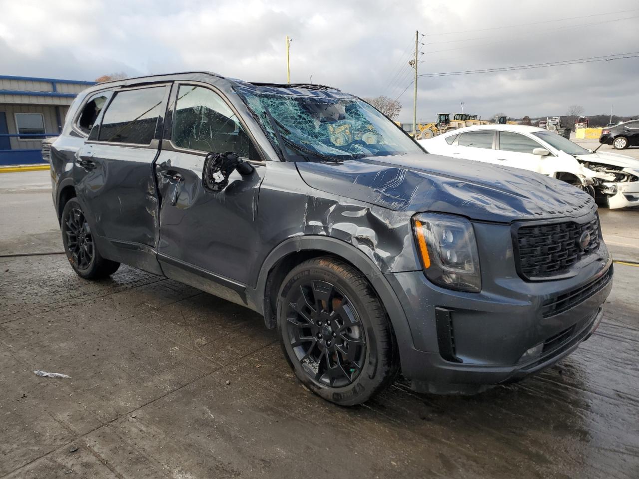 2021 Kia Telluride Sx Gray vin: 5XYP5DHC2MG103569