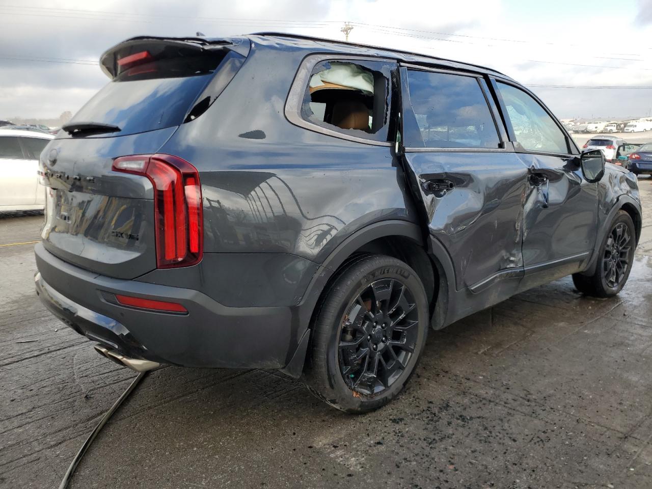 2021 Kia Telluride Sx Gray vin: 5XYP5DHC2MG103569