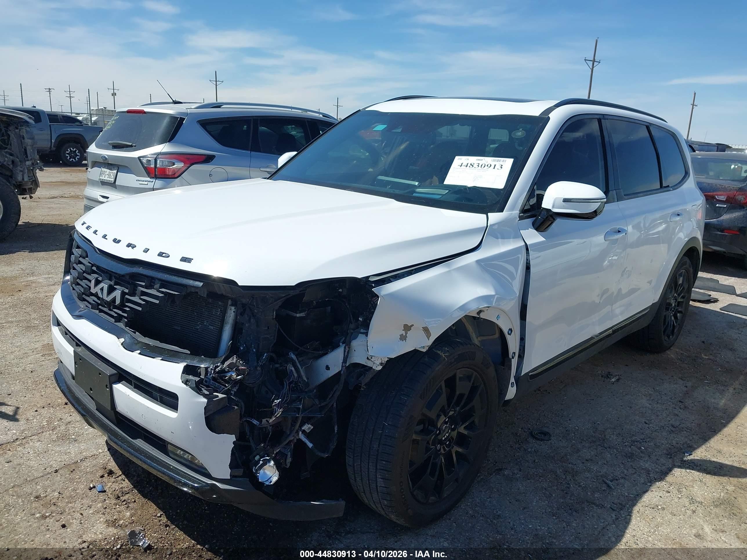 2022 Kia Telluride Sx White vin: 5XYP5DHC2NG212583