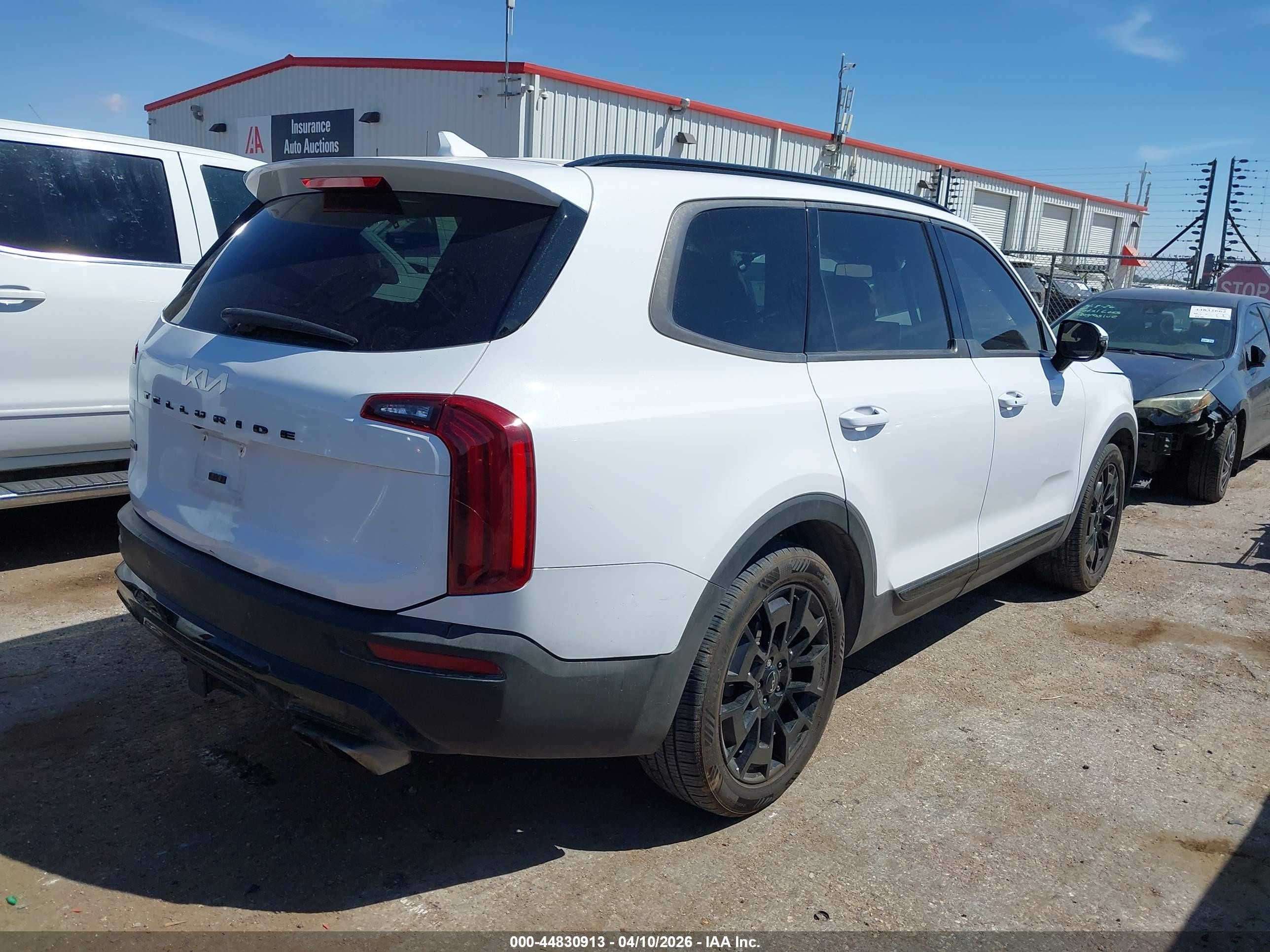 2022 Kia Telluride Sx White vin: 5XYP5DHC2NG212583