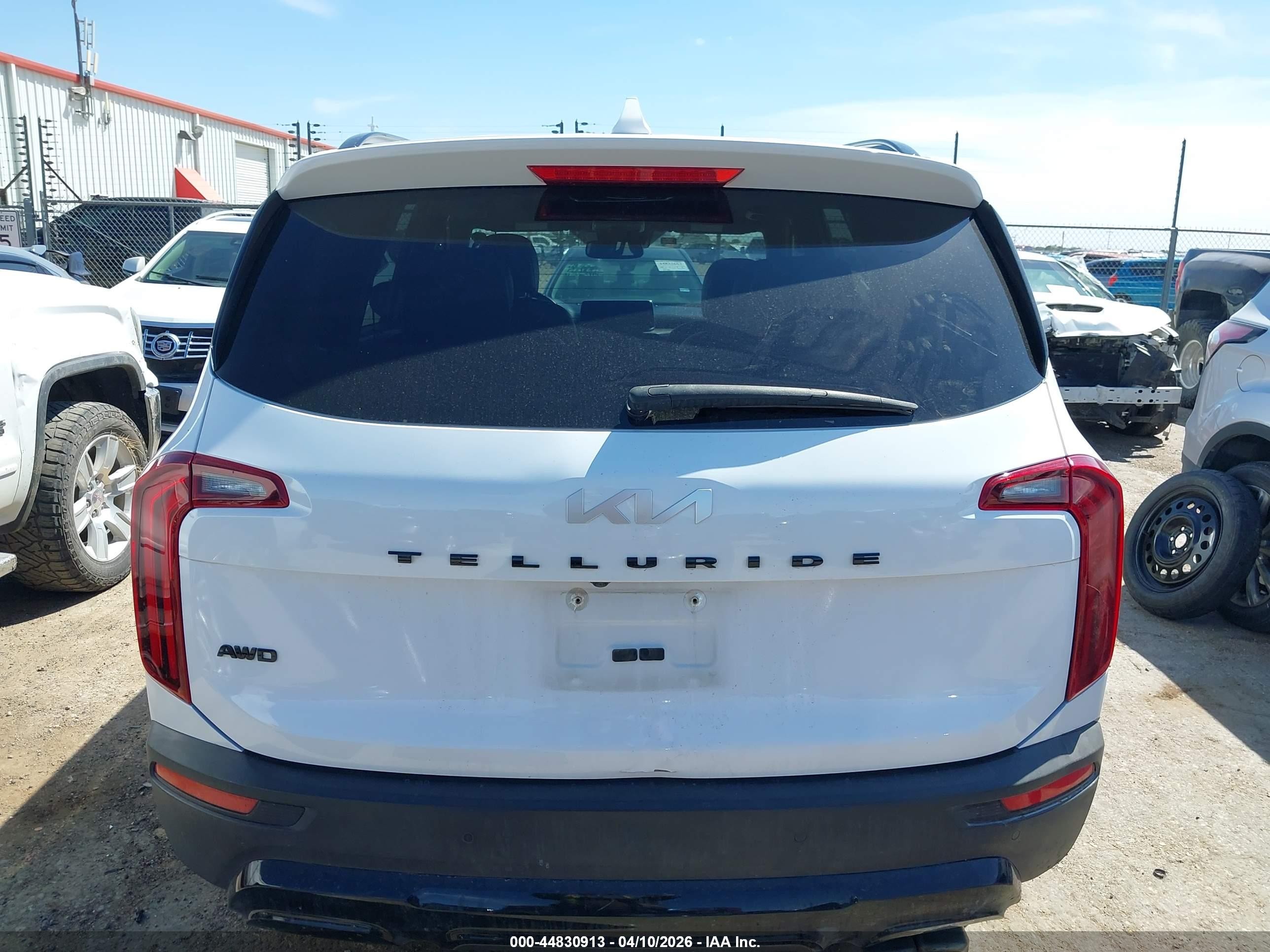 2022 Kia Telluride Sx White vin: 5XYP5DHC2NG212583