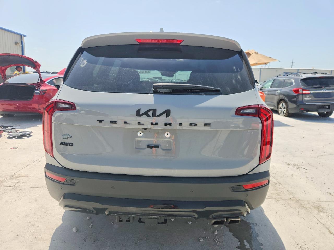 2022 Kia Telluride Sx Серый vin: 5XYP5DHC3NG313101