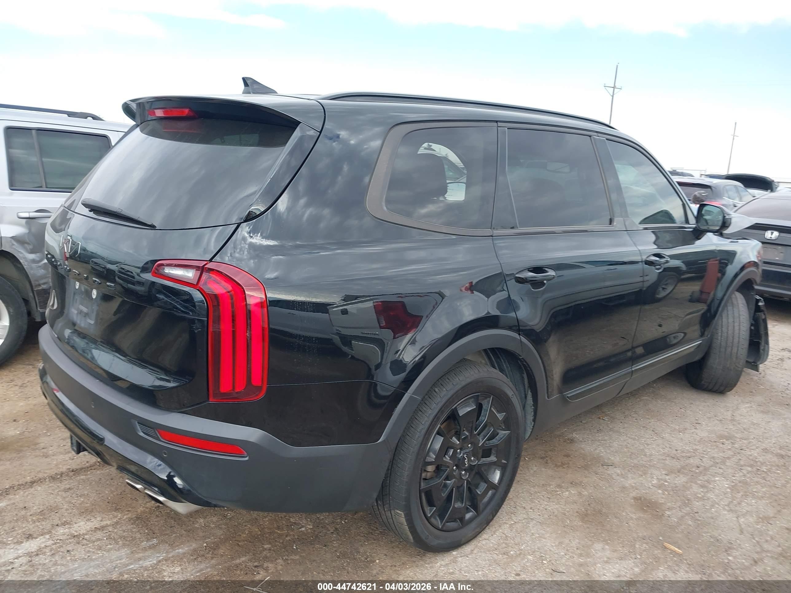 2022 Kia Telluride Sx Black vin: 5XYP5DHC4NG270209