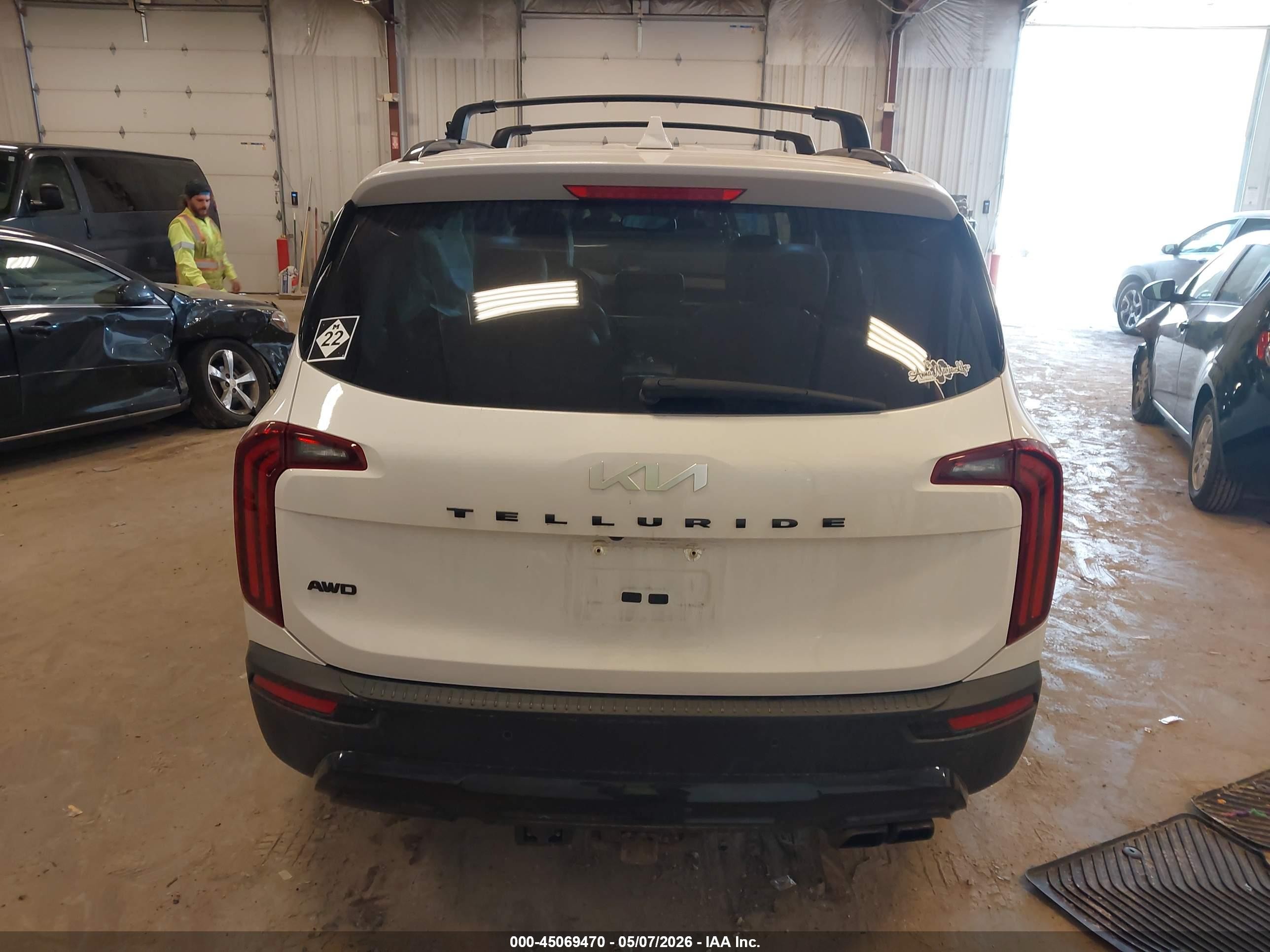 2022 Kia Telluride Sx Белый vin: 5XYP5DHC9NG227081