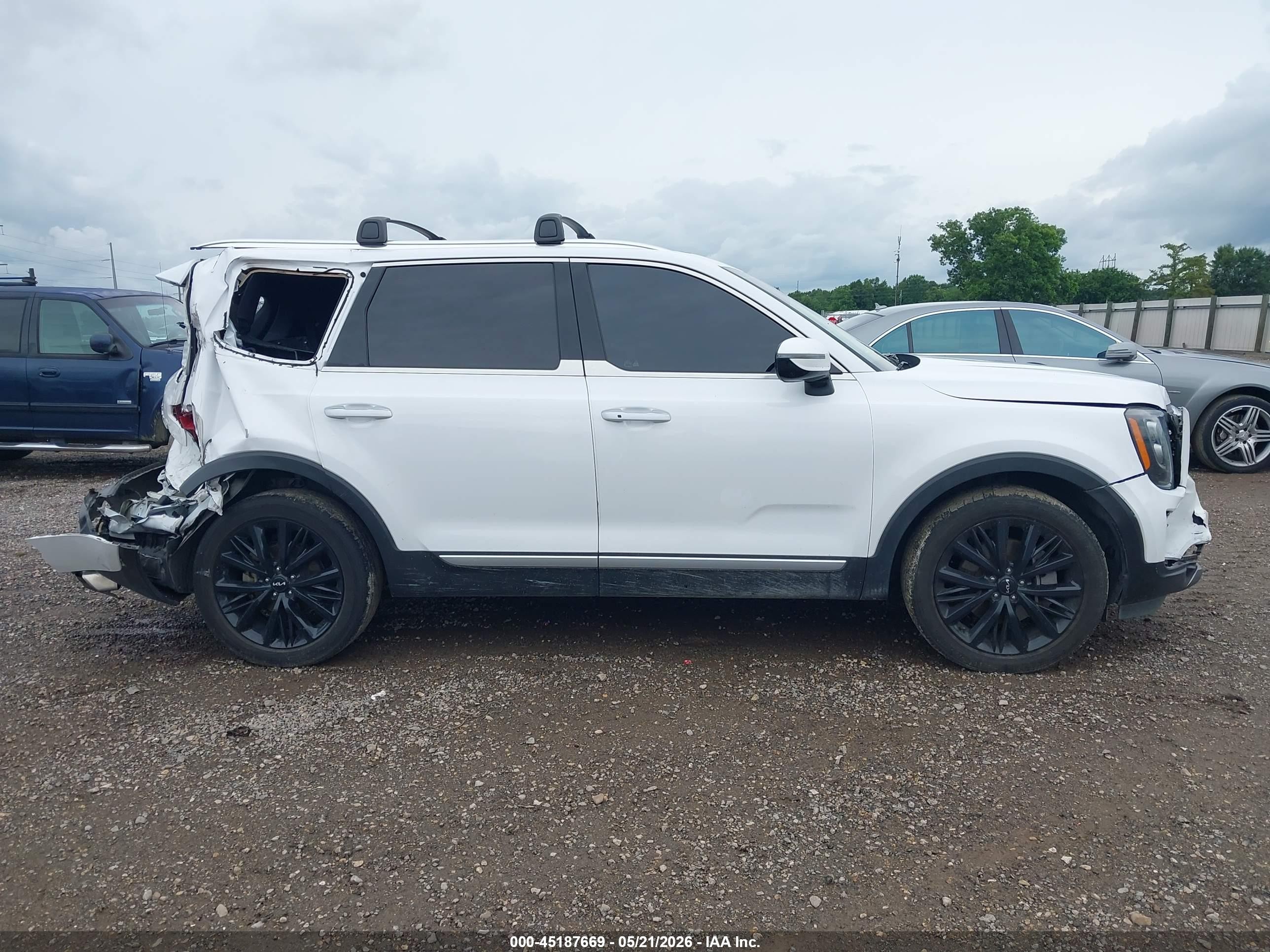 2022 Kia Telluride Sx White vin: 5XYP5DHCXNG294739
