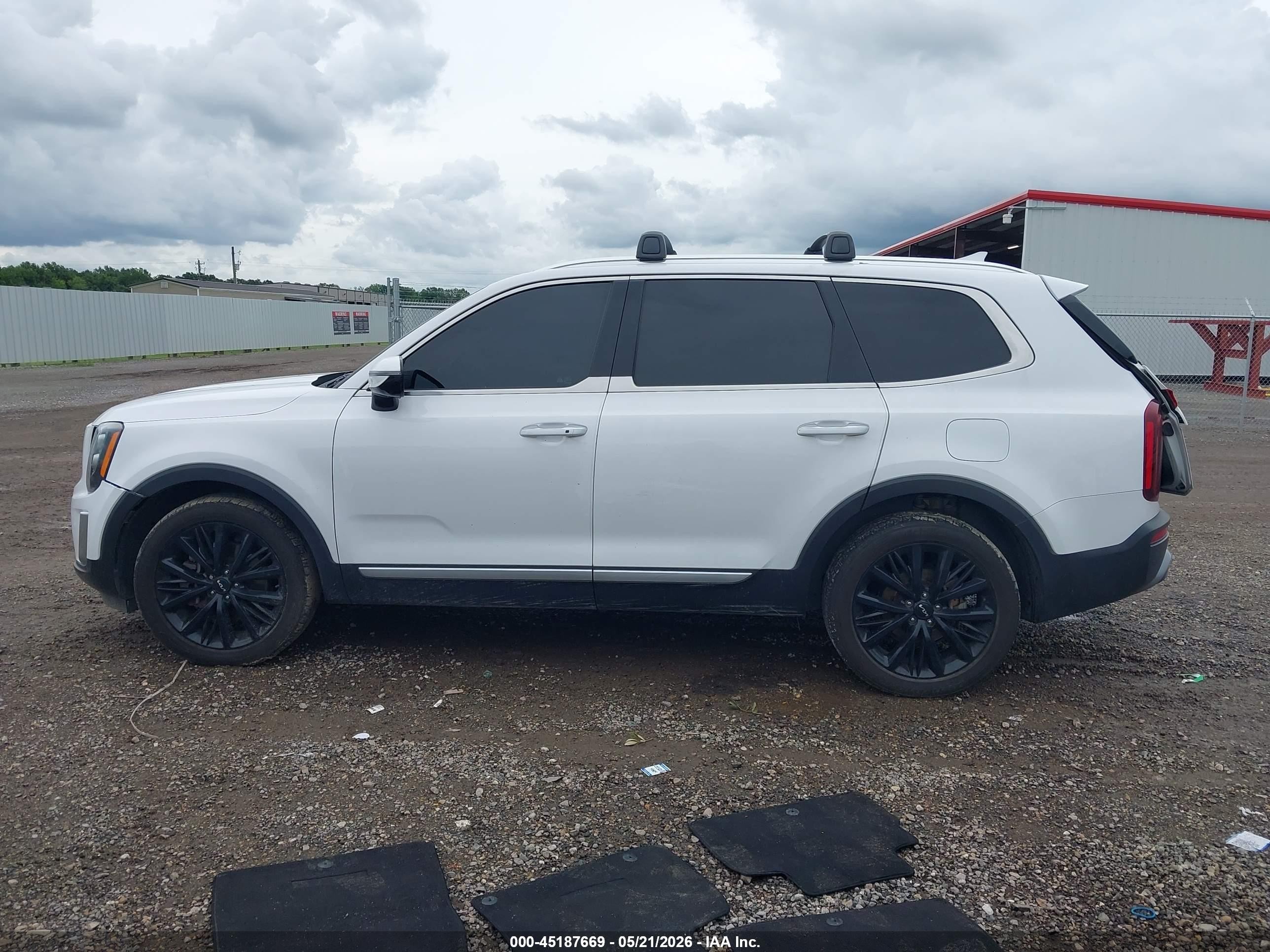 2022 Kia Telluride Sx White vin: 5XYP5DHCXNG294739