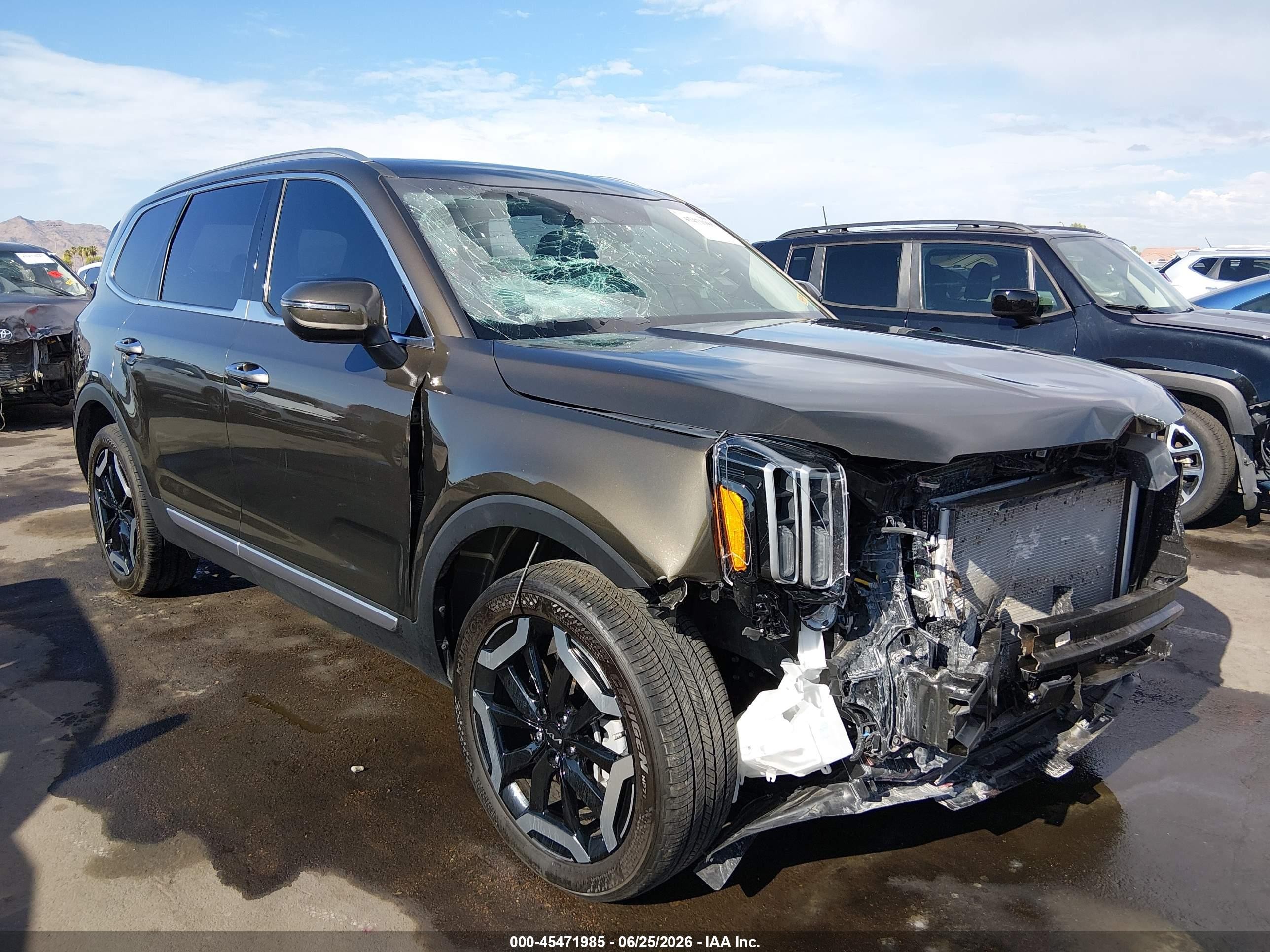 2025 Kia Telluride S Черный vin: 5XYP64GC3SG674306