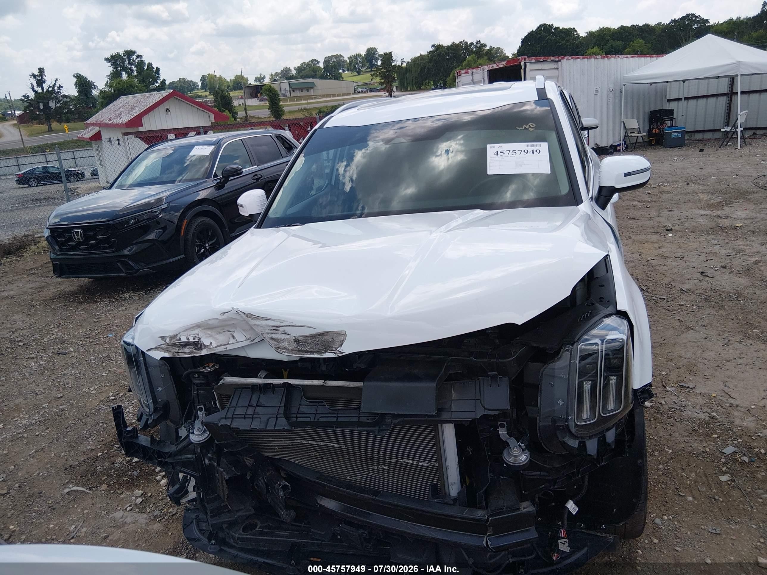 2025 Kia Telluride S White vin: 5XYP64GC6SG621891
