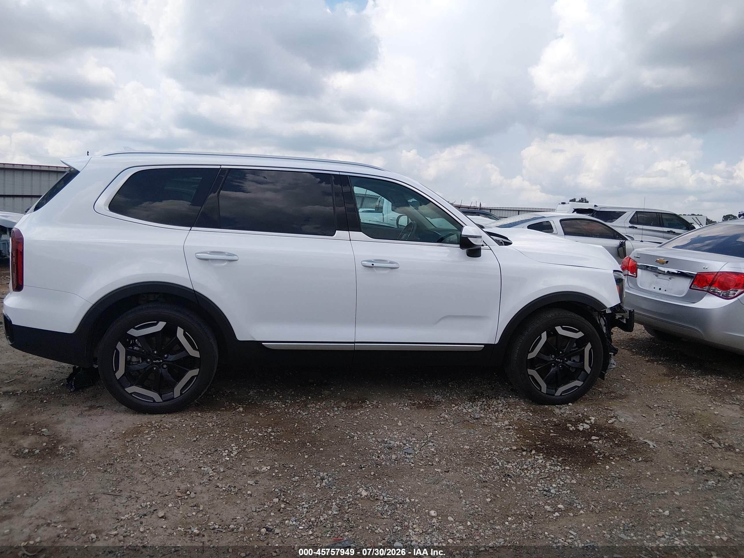 2025 Kia Telluride S White vin: 5XYP64GC6SG621891