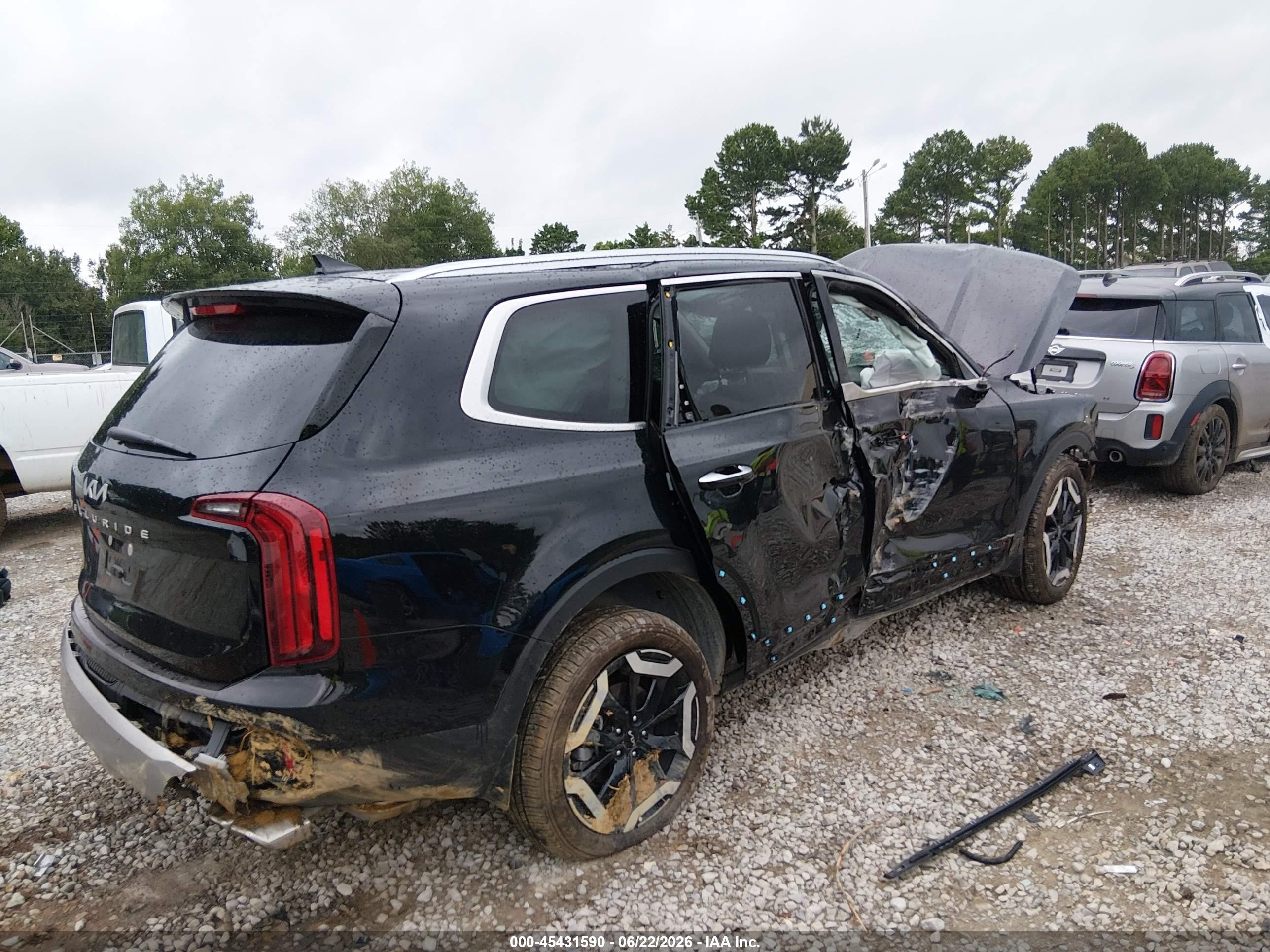 2025 Kia Telluride S Черный vin: 5XYP64GC7SG719831