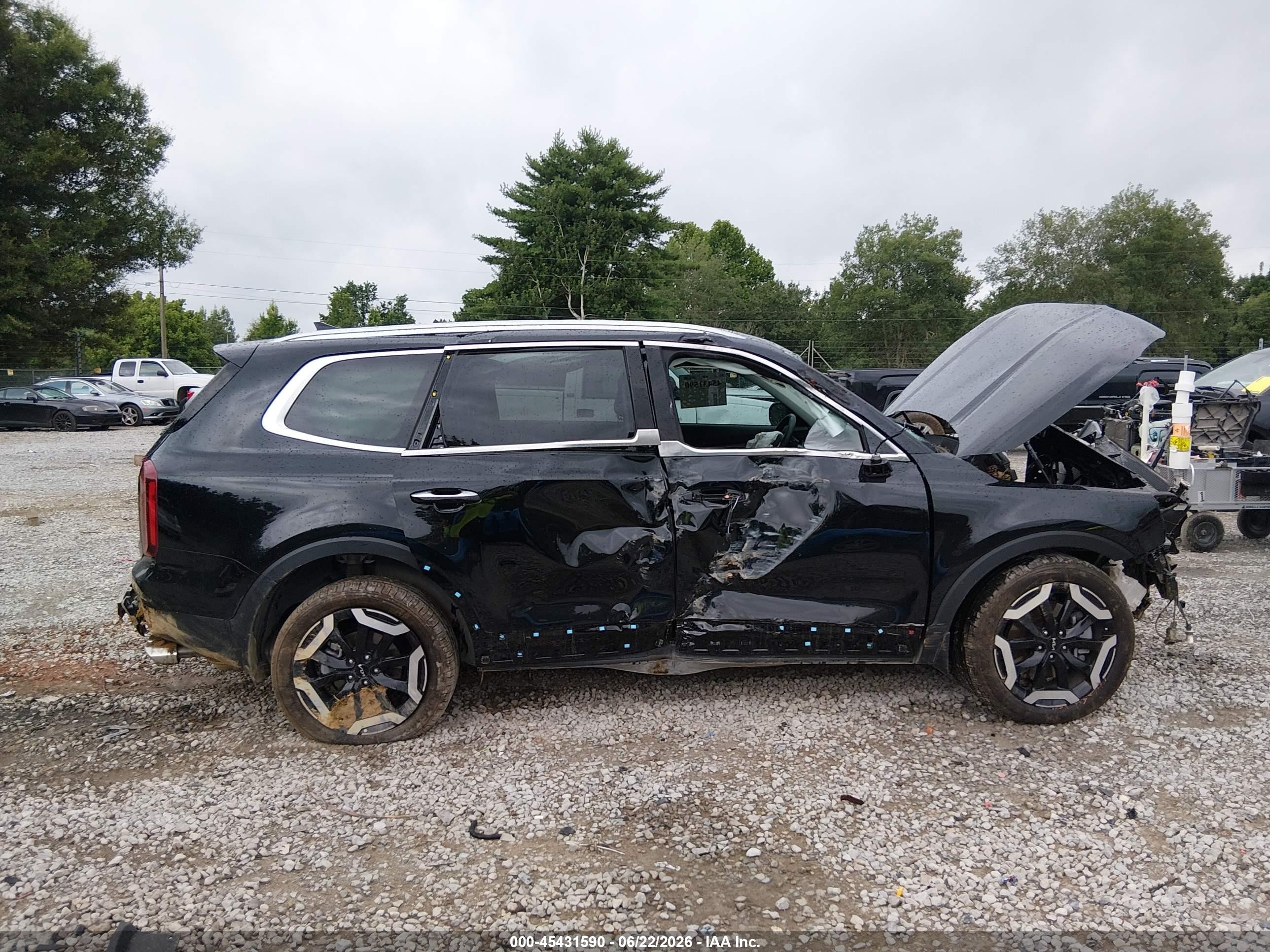 2025 Kia Telluride S Черный vin: 5XYP64GC7SG719831