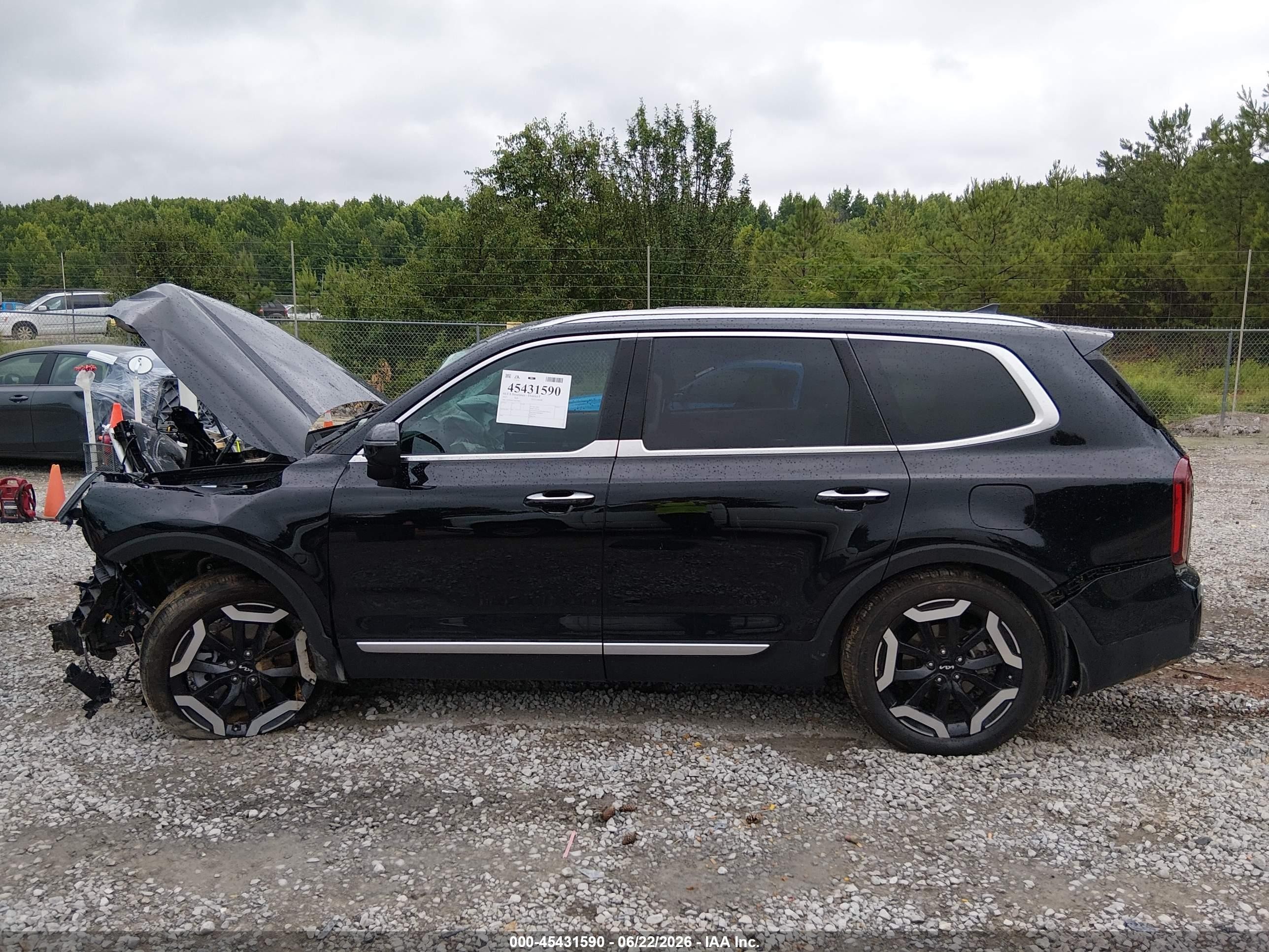 2025 Kia Telluride S Черный vin: 5XYP64GC7SG719831