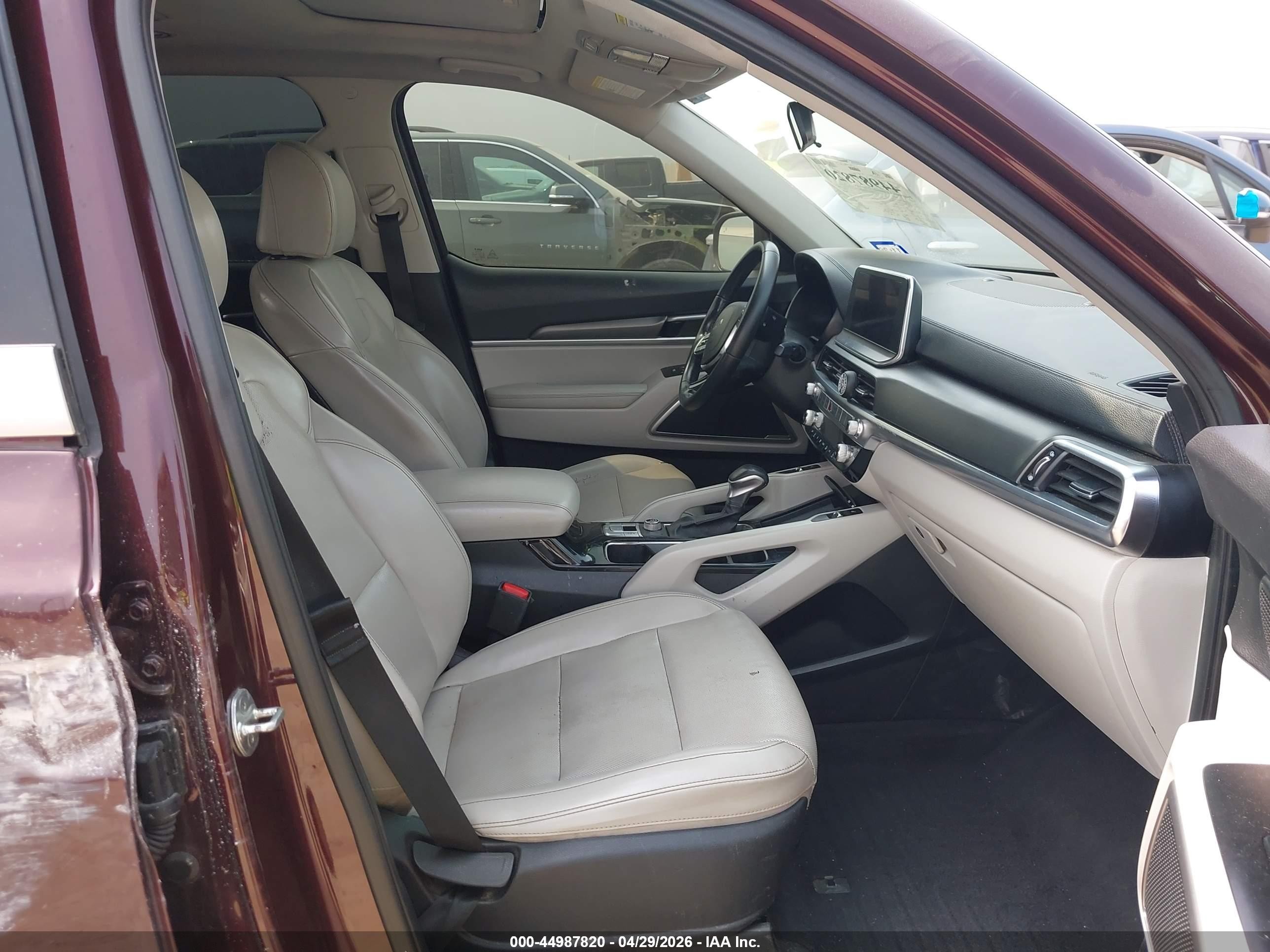2022 Kia Telluride S Темно-бордовый vin: 5XYP64HC0NG203233