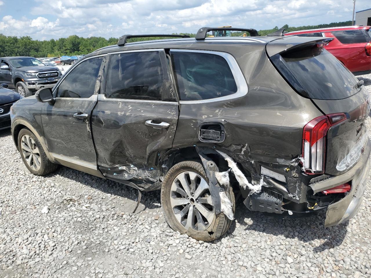 2020 Kia Telluride S Коричневый vin: 5XYP64HC1LG054201