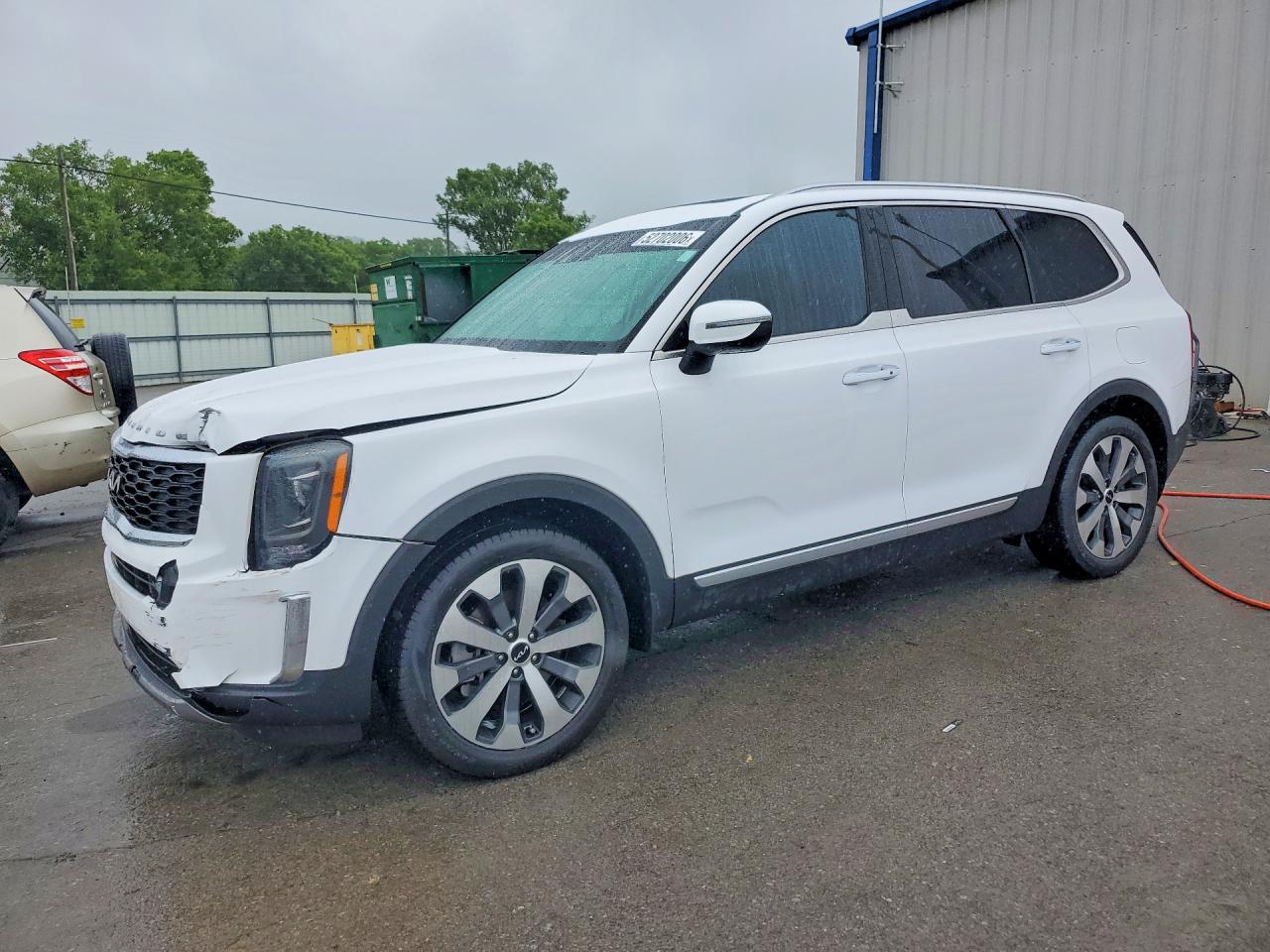 2022 Kia Telluride S White vin: 5XYP64HC7NG284540