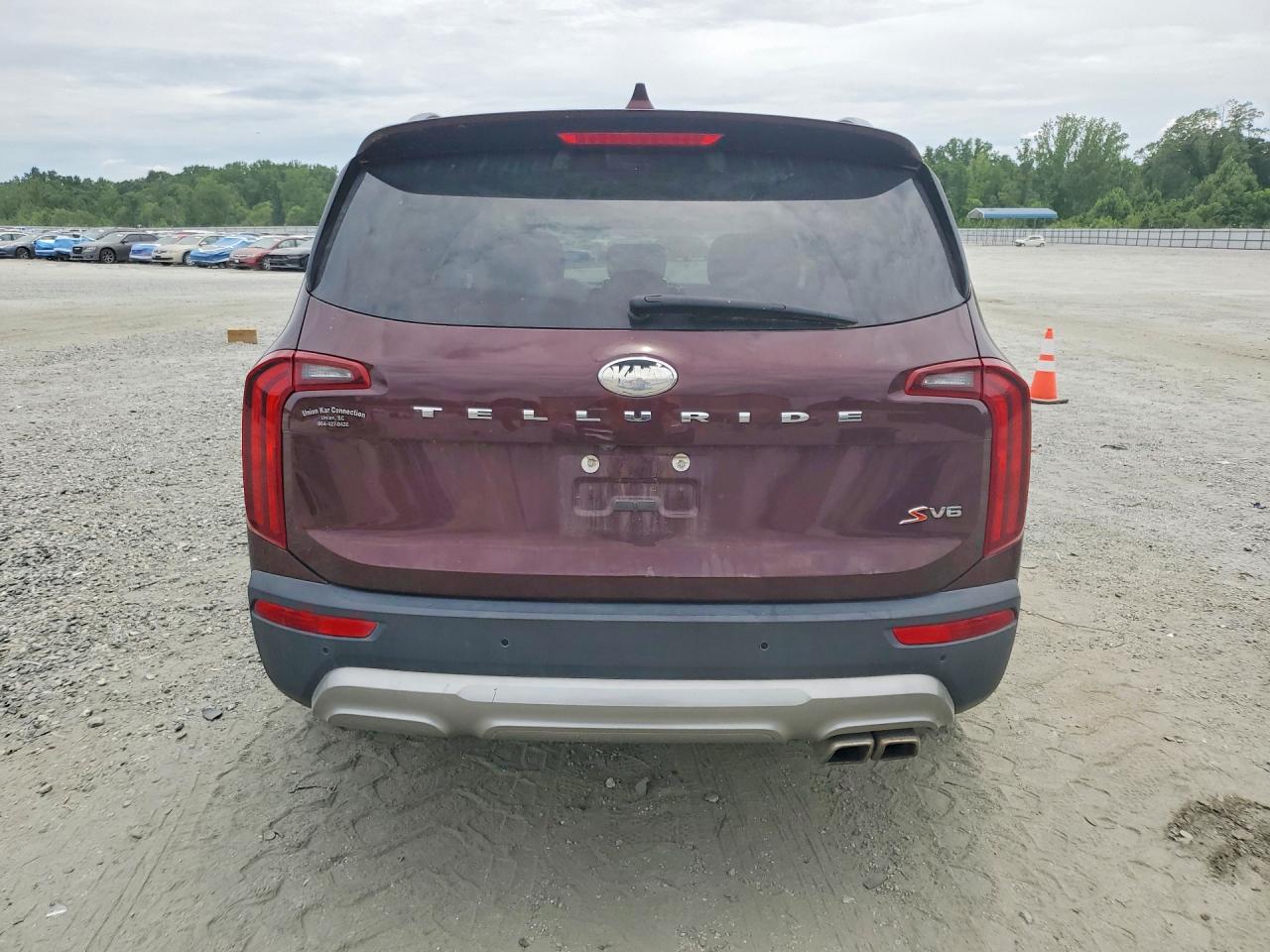 2020 Kia Telluride S Бордовый vin: 5XYP64HC8LG013967