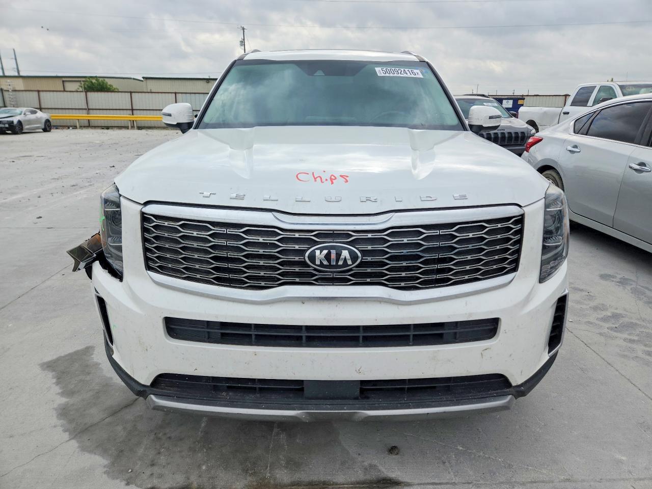 2020 Kia Telluride S White vin: 5XYP64HC9LG031782