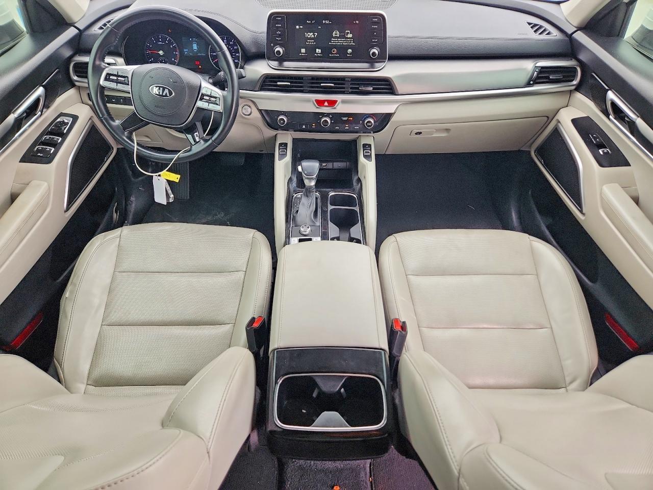 2020 Kia Telluride S White vin: 5XYP64HC9LG031782