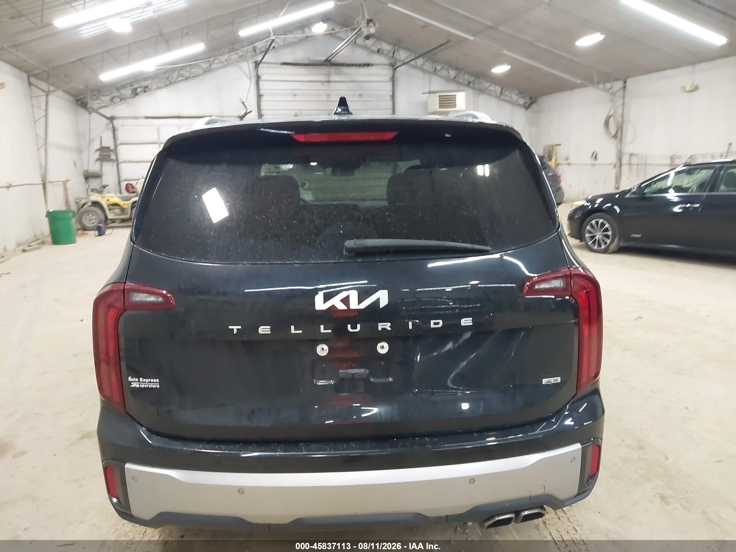 2024 Kia Telluride S Черный vin: 5XYP6DGC0RG437508