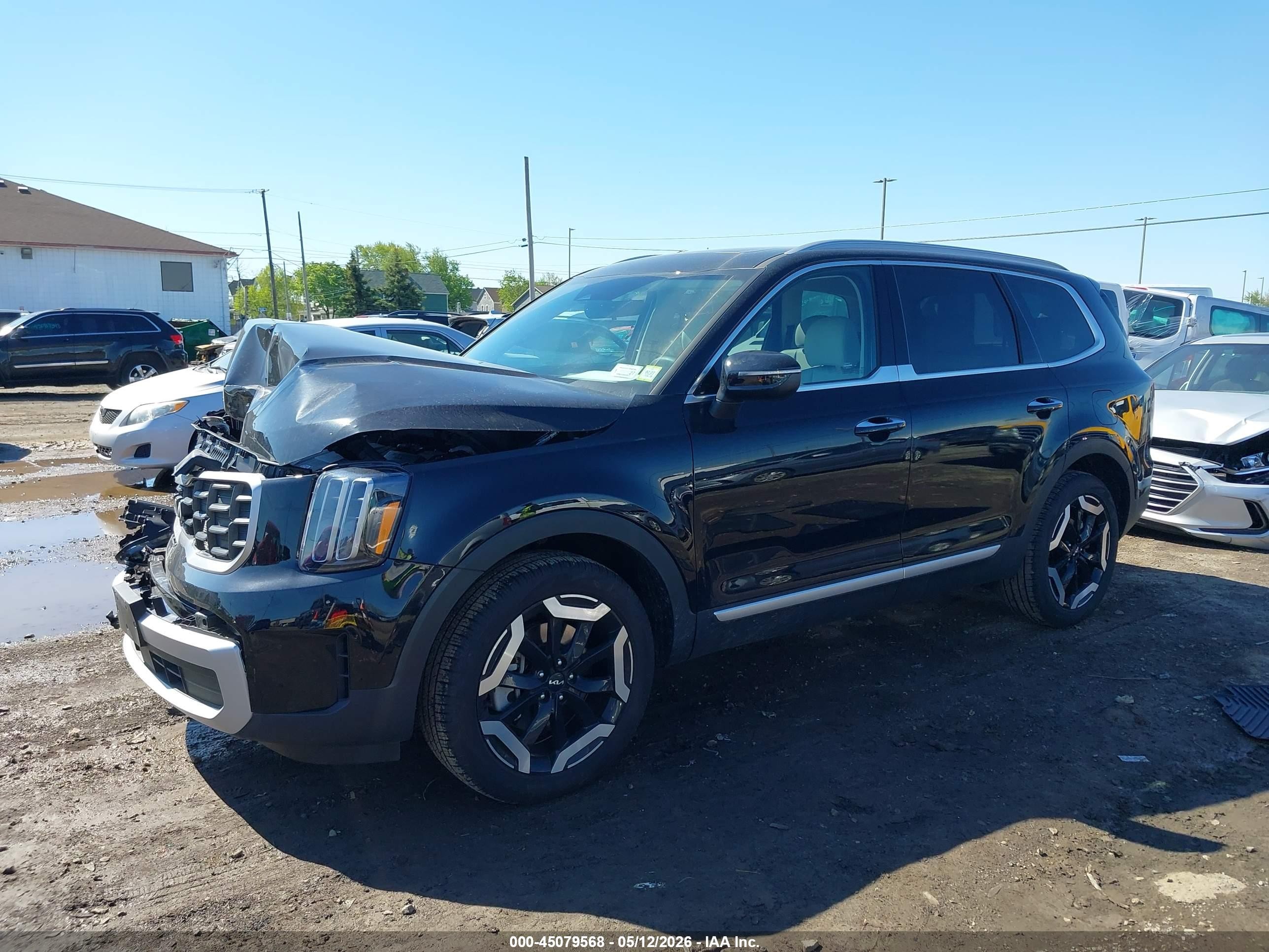 2025 Kia Telluride S Black vin: 5XYP6DGC0SG728662