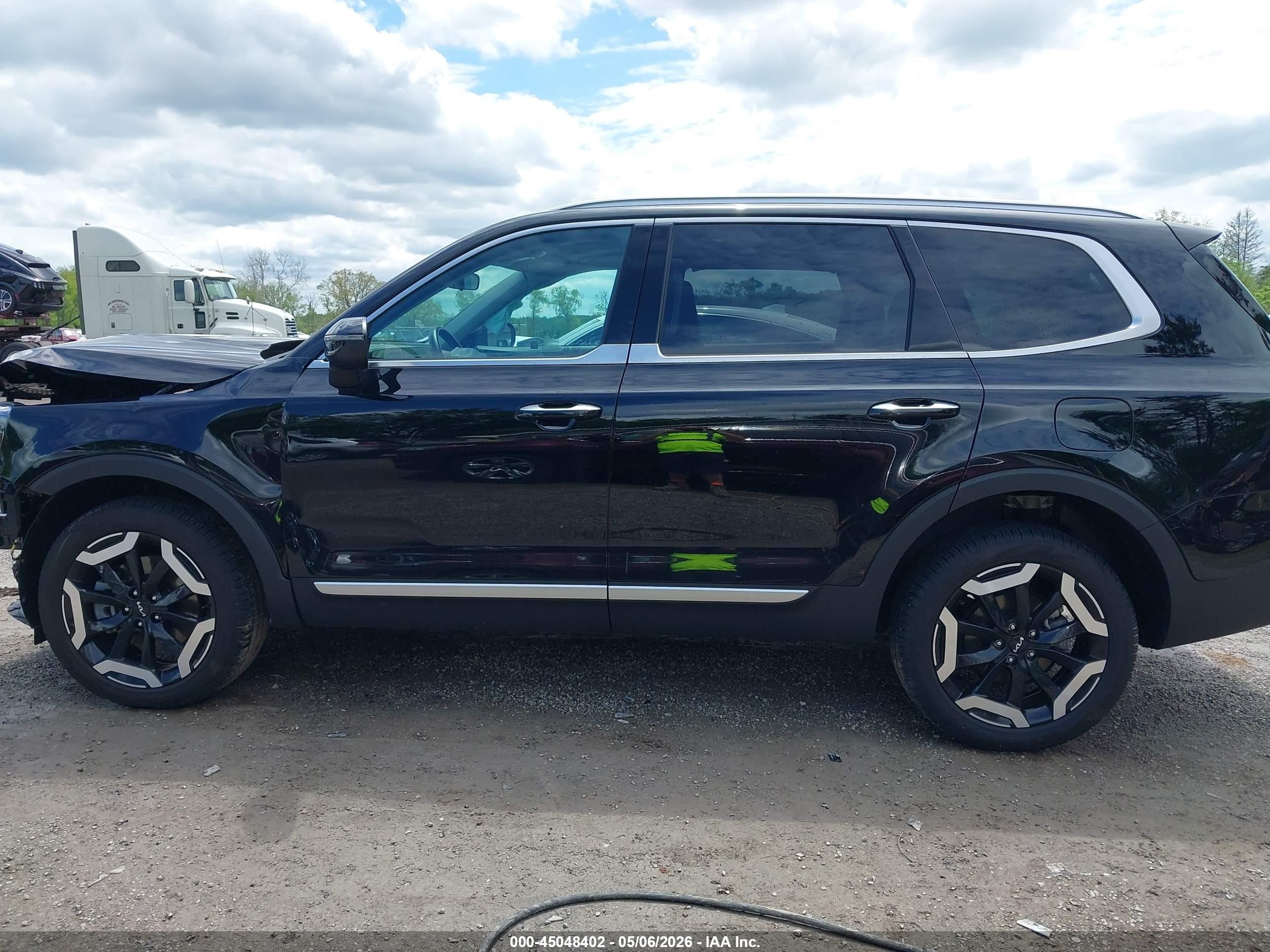 2025 Kia Telluride S Black vin: 5XYP6DGC3SG639989