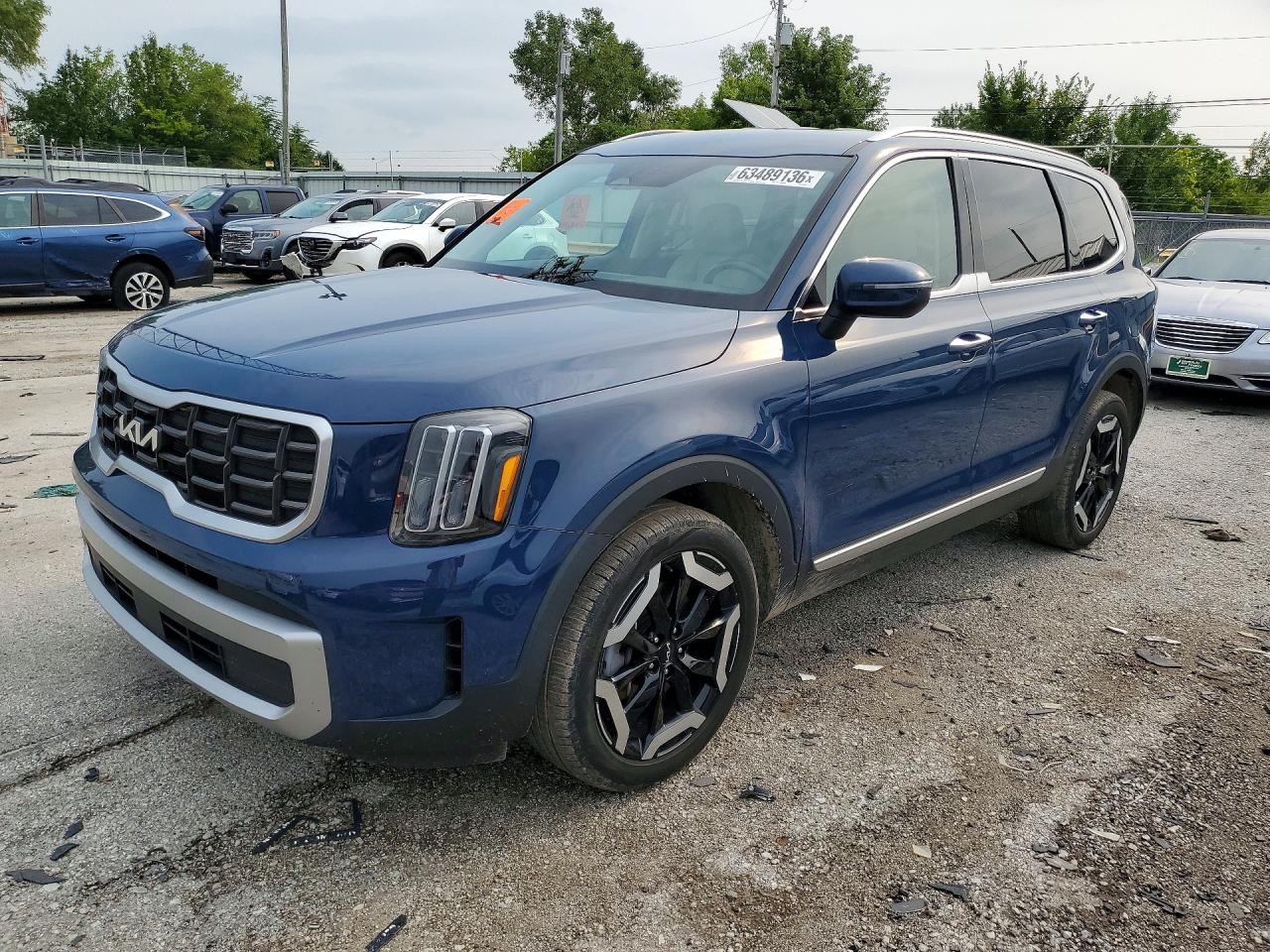 2023 Kia Telluride S Blue vin: 5XYP6DGC6PG337345