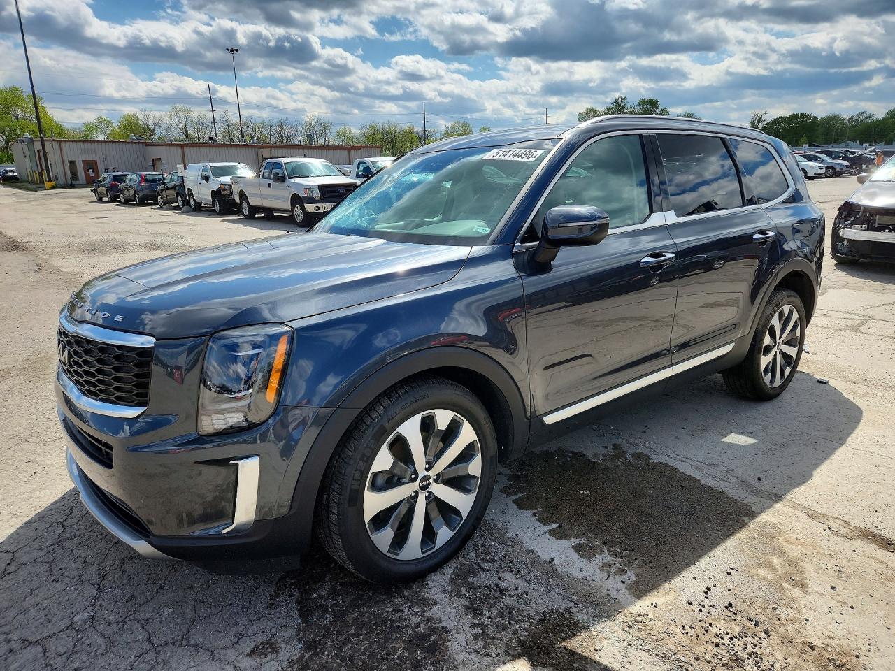 2022 Kia Telluride S Gray vin: 5XYP6DHC5NG239306