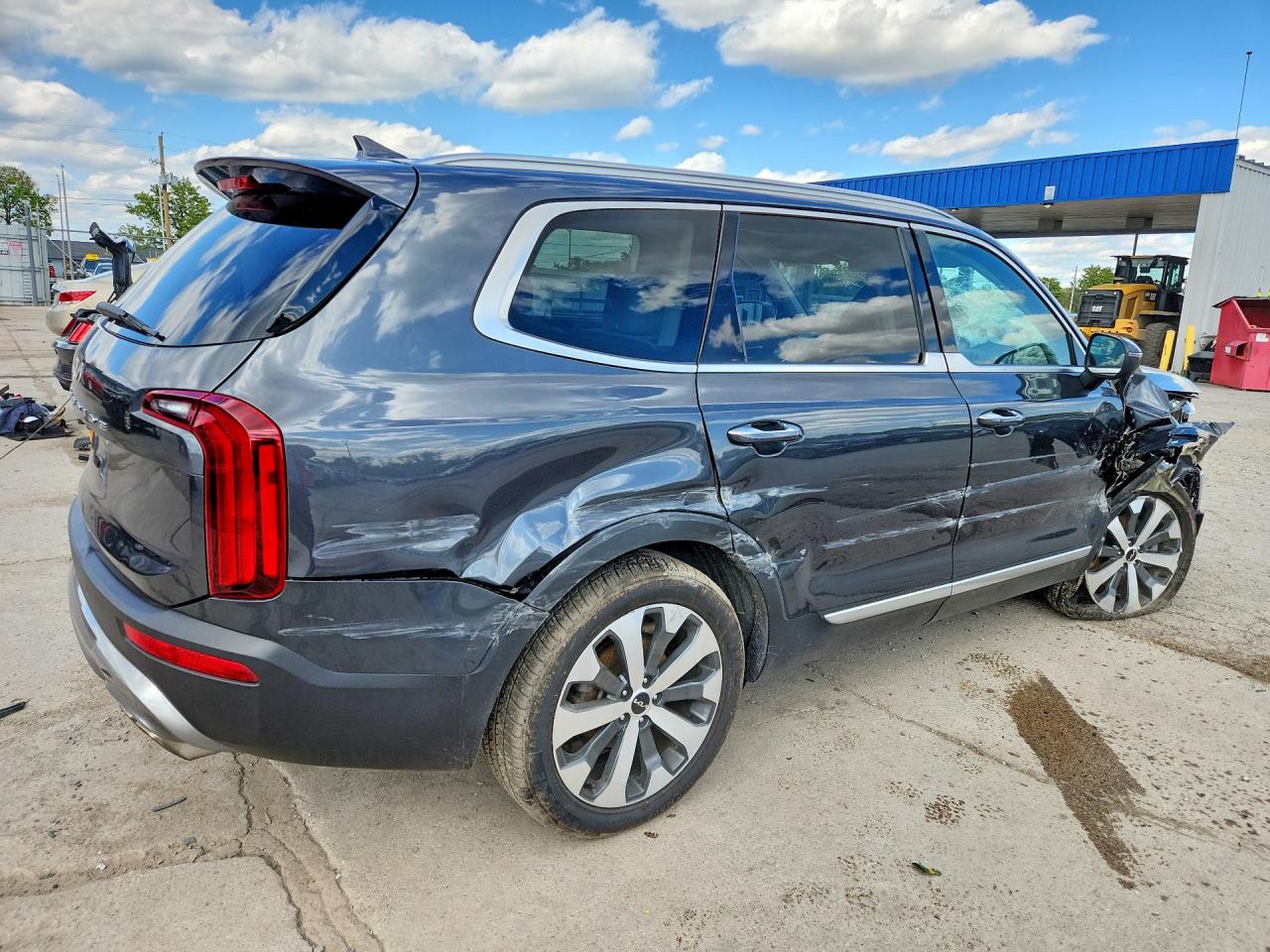 2022 Kia Telluride S Серый vin: 5XYP6DHC5NG239306