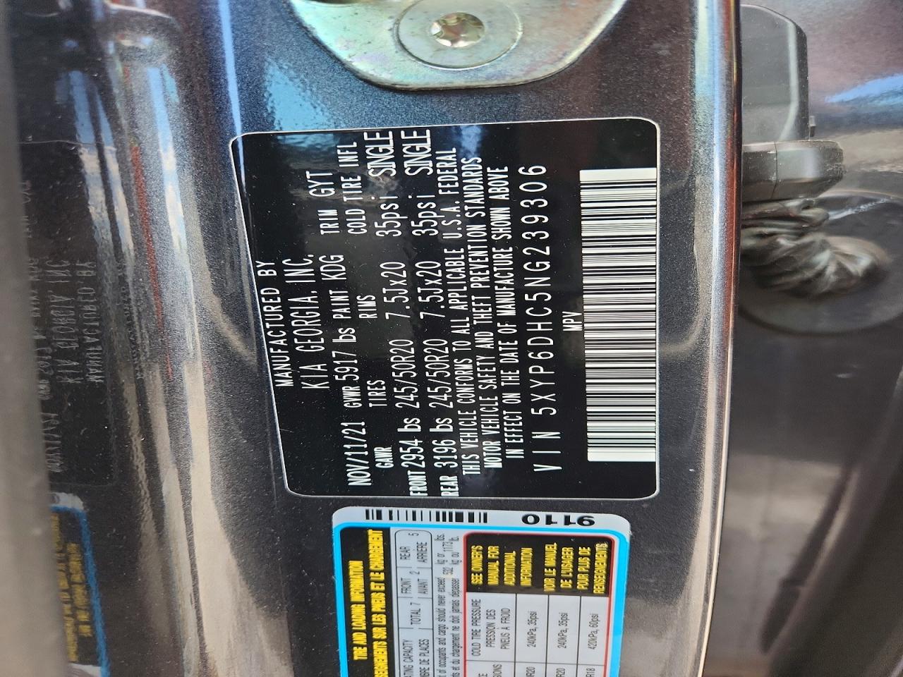 2022 Kia Telluride S Серый vin: 5XYP6DHC5NG239306