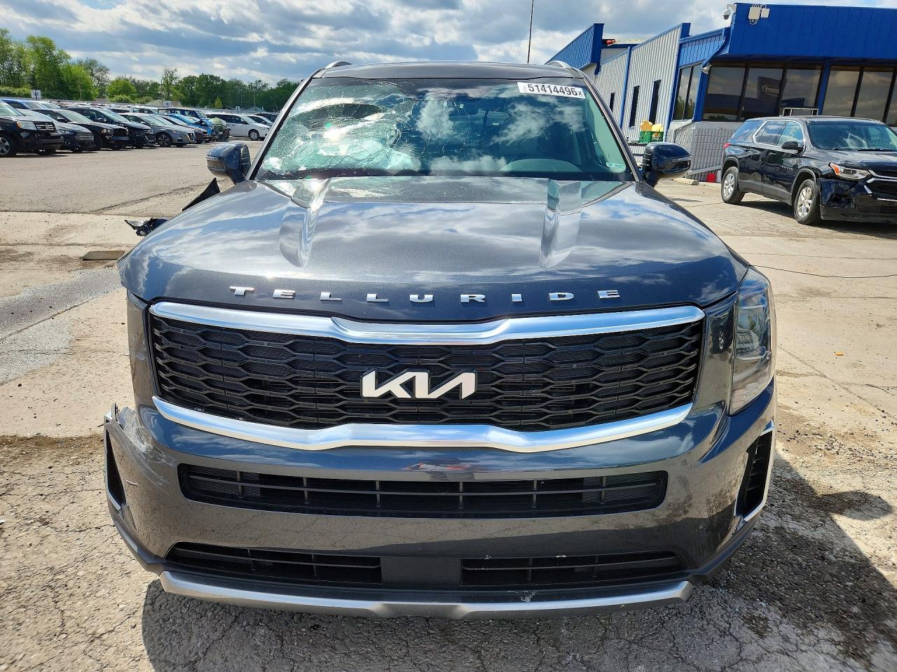 2022 Kia Telluride S Серый vin: 5XYP6DHC5NG239306