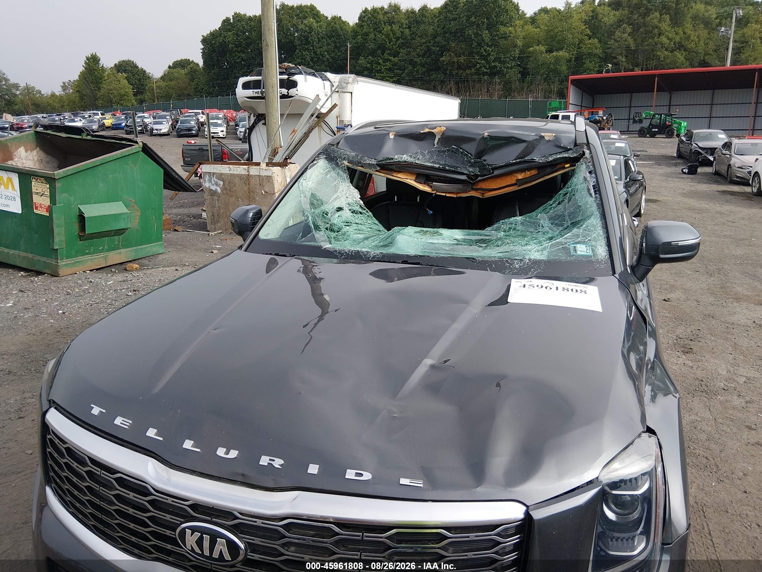 2021 Kia Telluride S Gray vin: 5XYP6DHC9MG124044