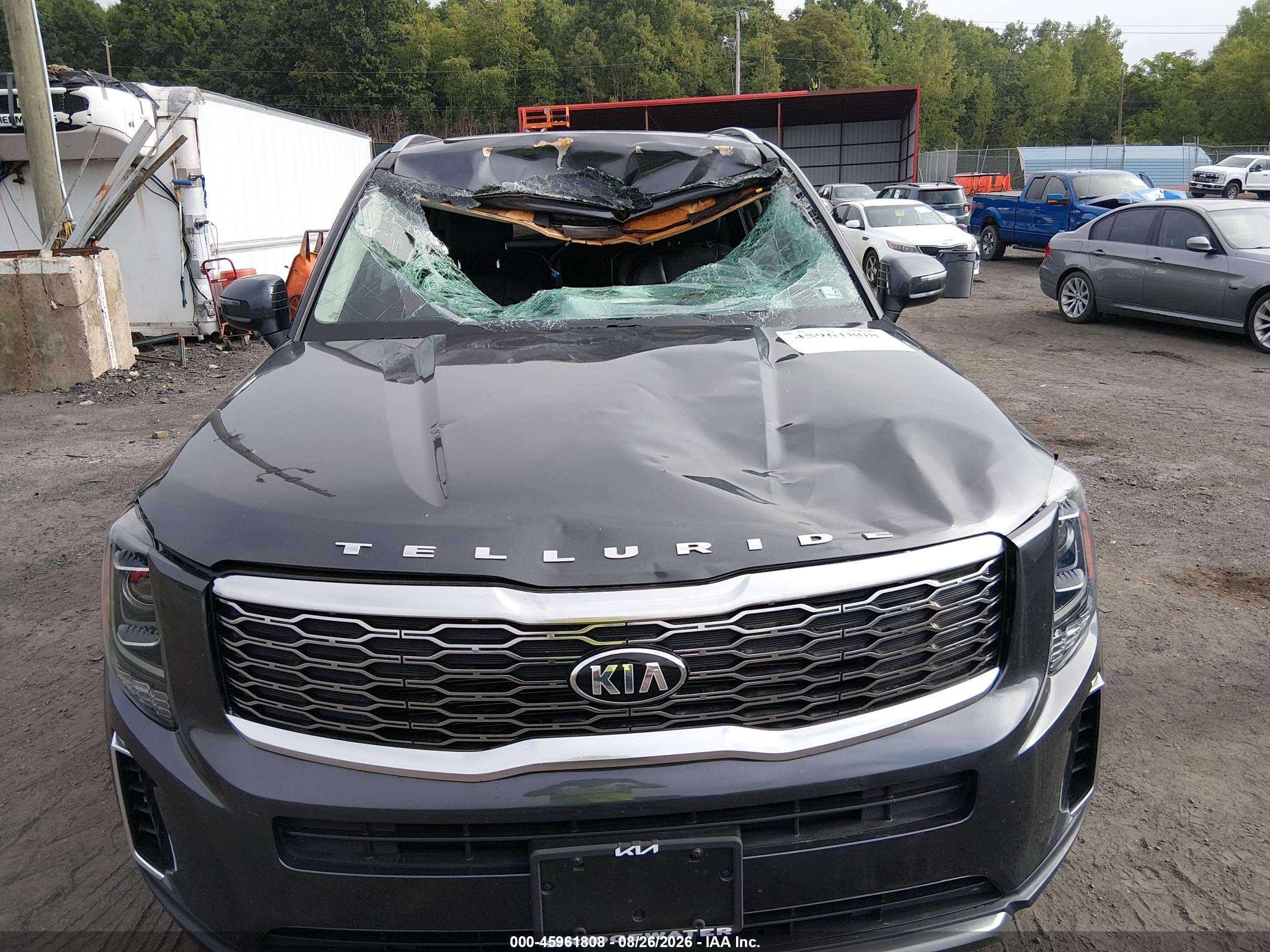 2021 Kia Telluride S Gray vin: 5XYP6DHC9MG124044