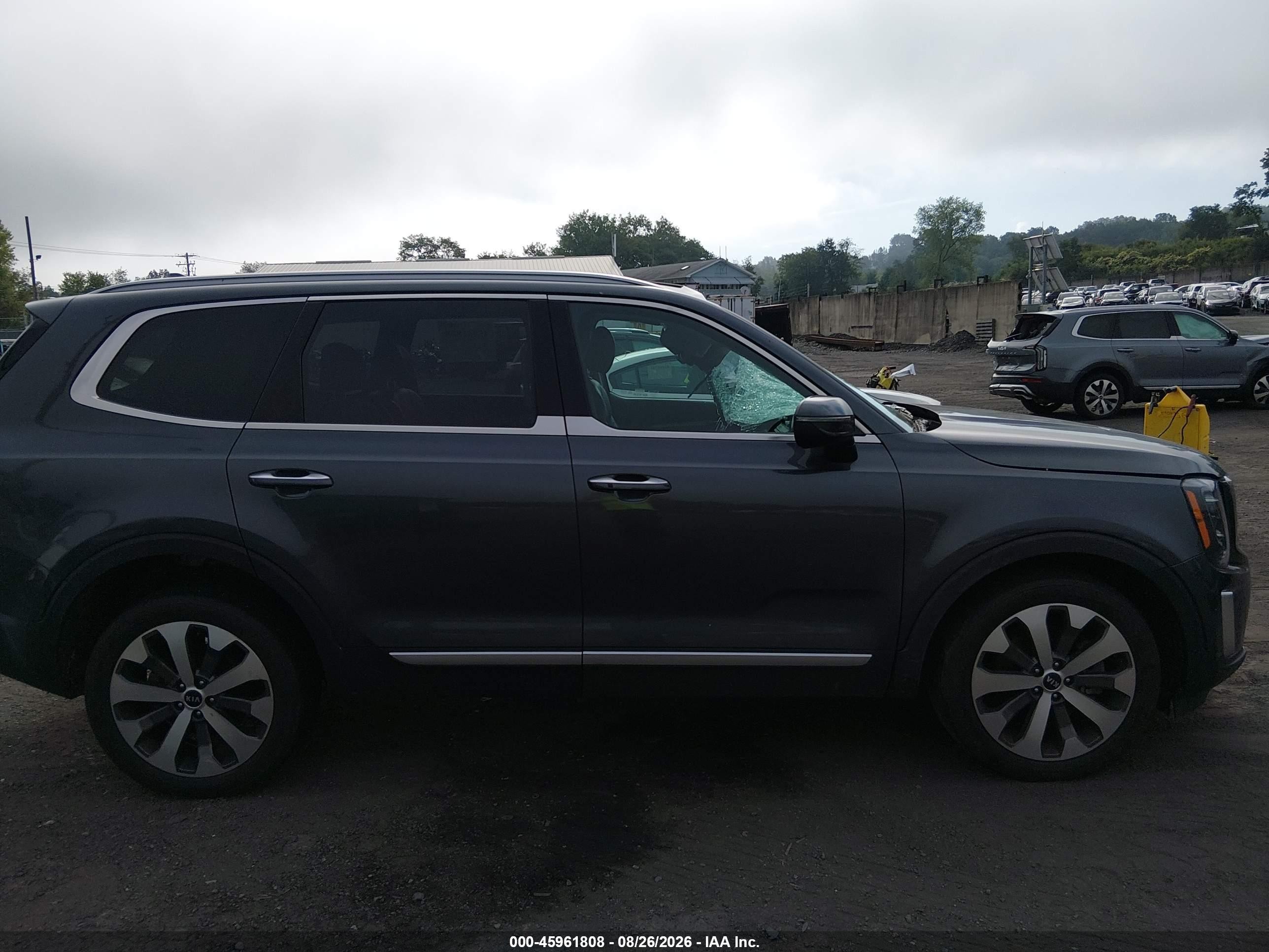 2021 Kia Telluride S Gray vin: 5XYP6DHC9MG124044