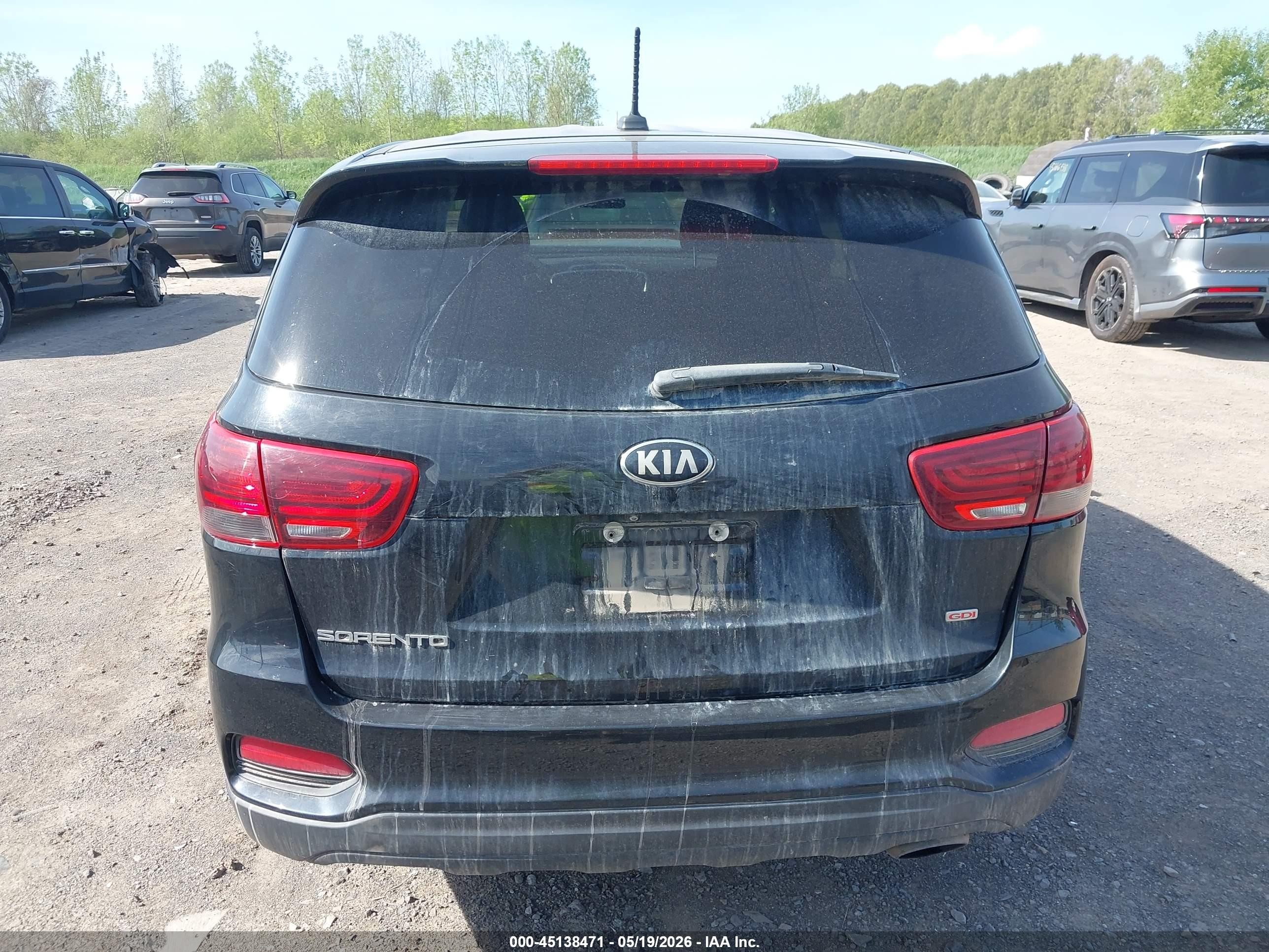 2020 Kia Sorento 2.4l L Черный vin: 5XYPG4A30LG657051