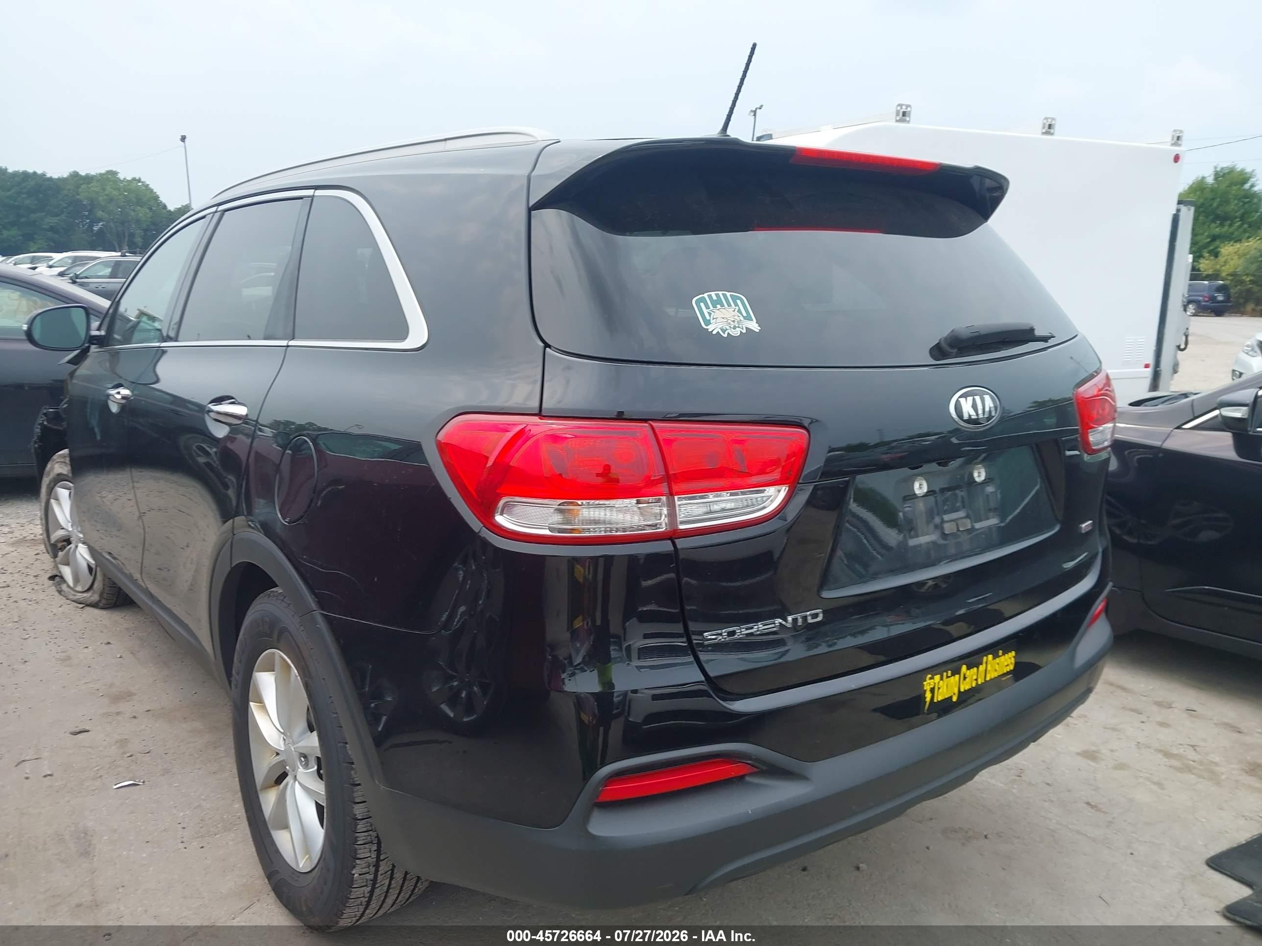 2017 Kia Sorento 2.4l Lx Black vin: 5XYPG4A32HG191601