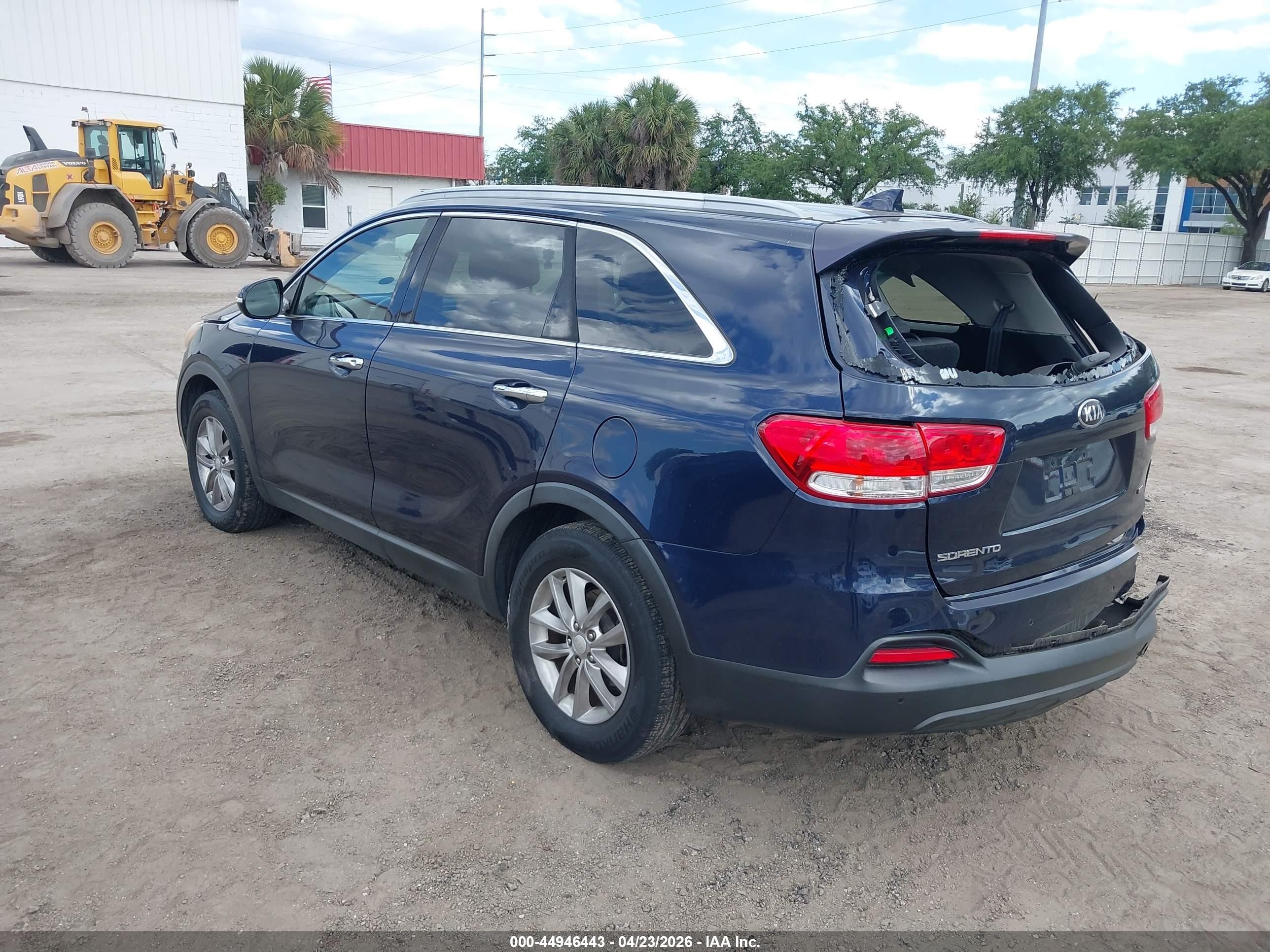 2016 Kia Sorento 2.4l Lx Dark Blue vin: 5XYPG4A33GG022623