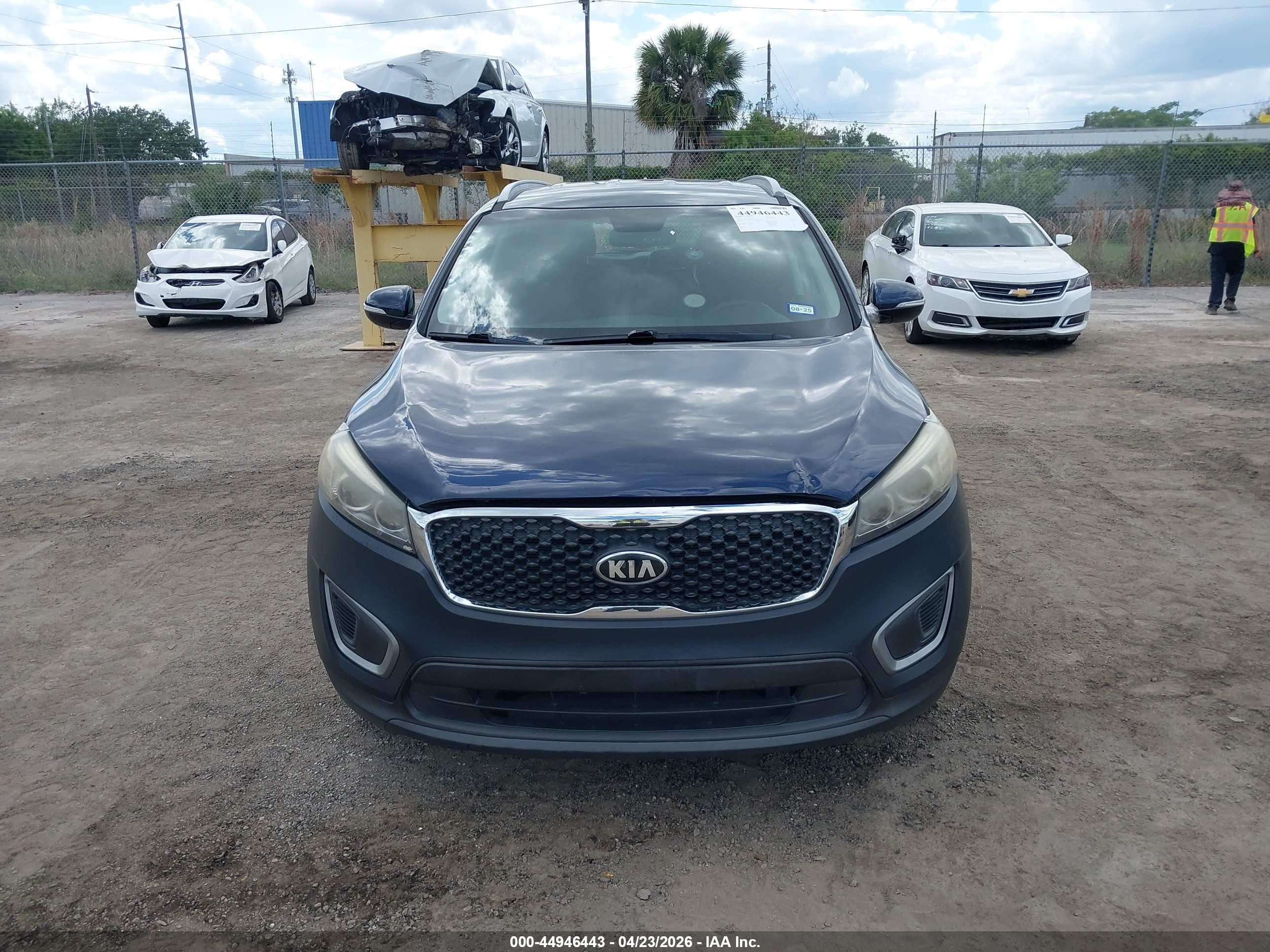 2016 Kia Sorento 2.4l Lx Dark Blue vin: 5XYPG4A33GG022623