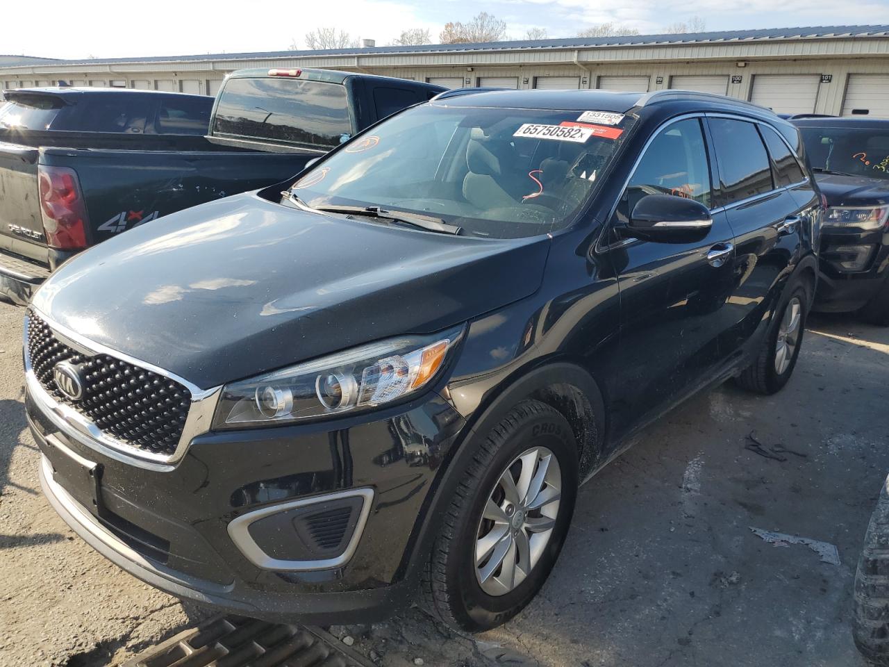 2016 Kia Sorento Lx Black vin: 5XYPG4A33GG060076