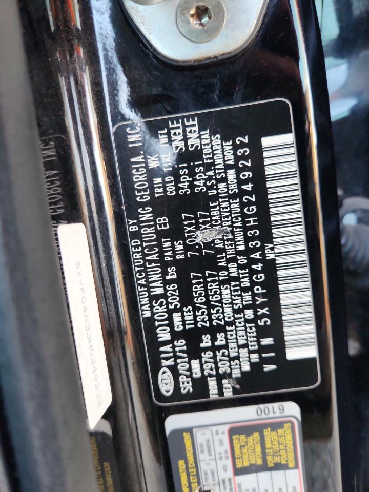 2017 Kia Sorento L Black vin: 5XYPG4A33HG249232