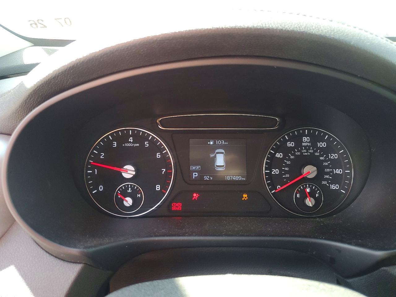 2020 Kia Sorento Lx Red vin: 5XYPG4A35LG694497