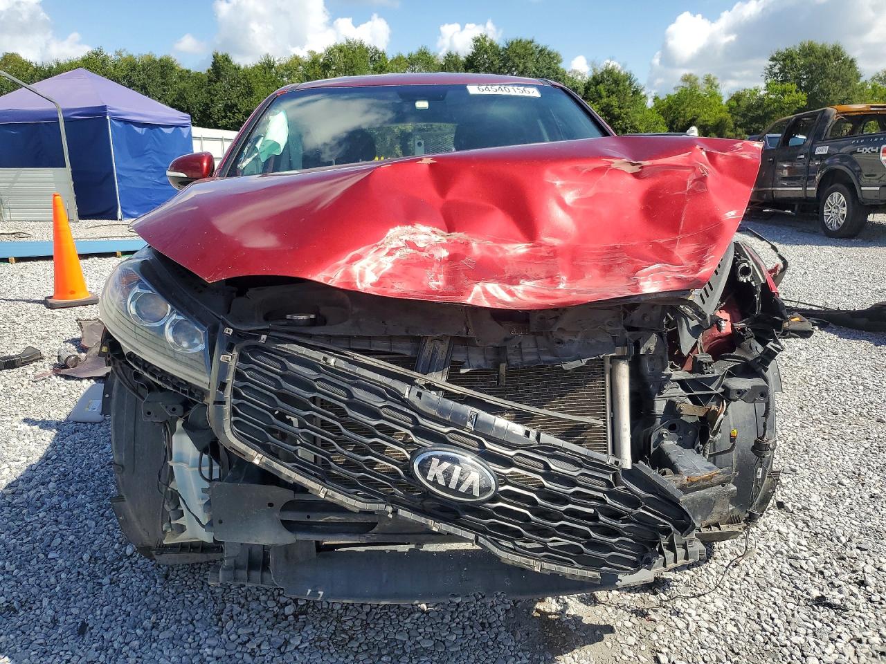 2020 Kia Sorento Lx Red vin: 5XYPG4A35LG694497