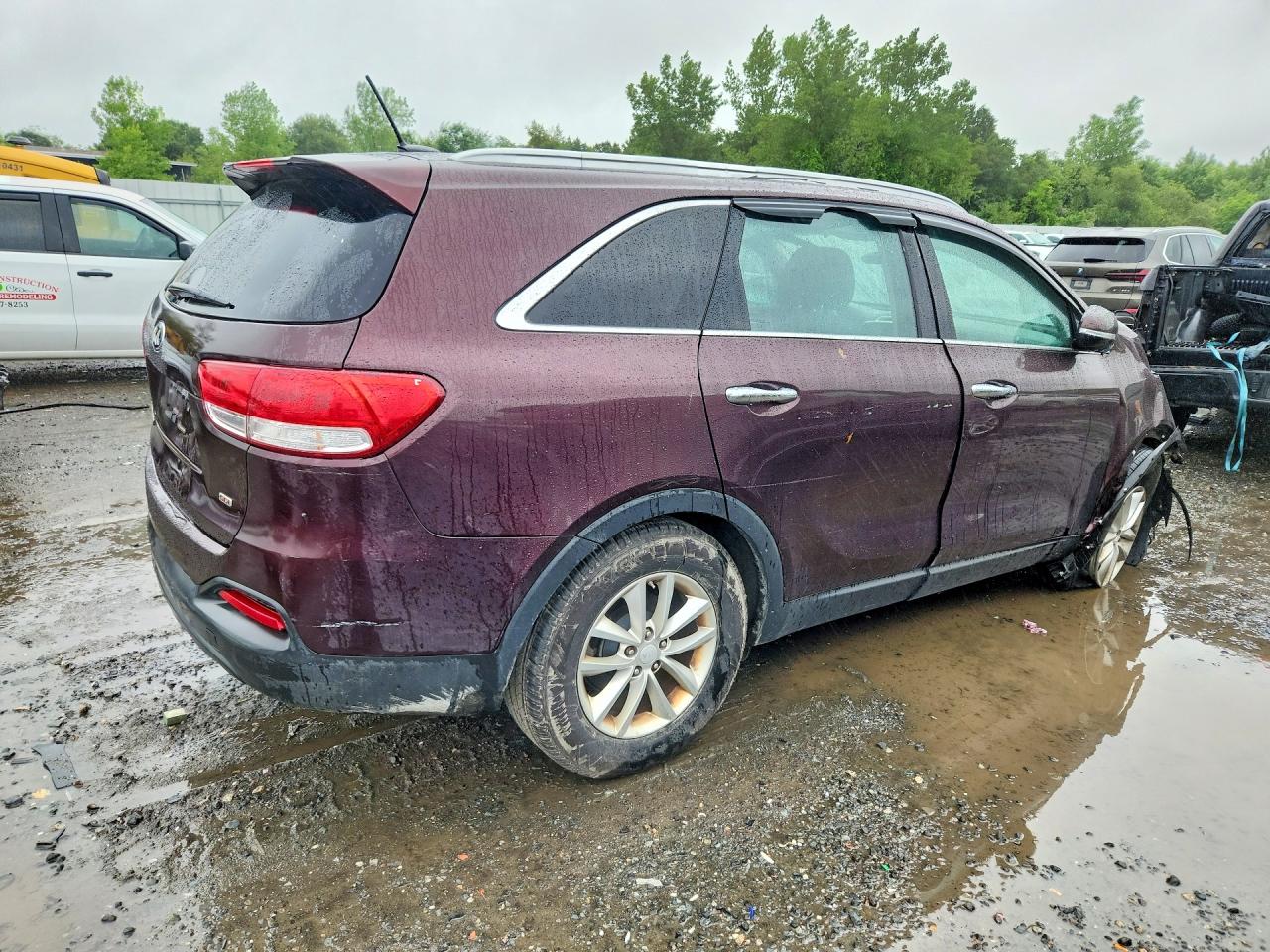 2016 Kia Sorento Lx Maroon vin: 5XYPG4A37GG076989