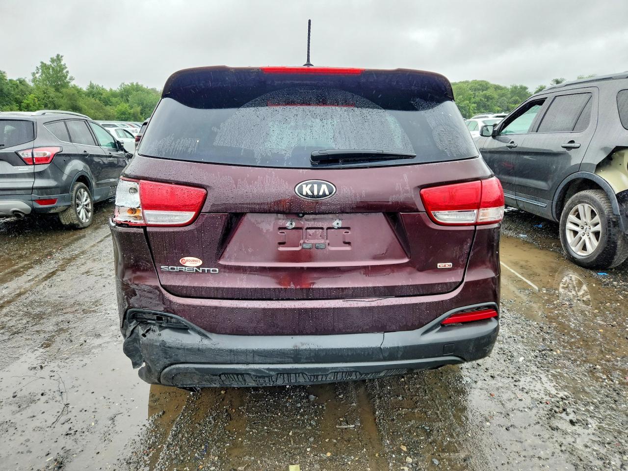 2016 Kia Sorento Lx Maroon vin: 5XYPG4A37GG076989
