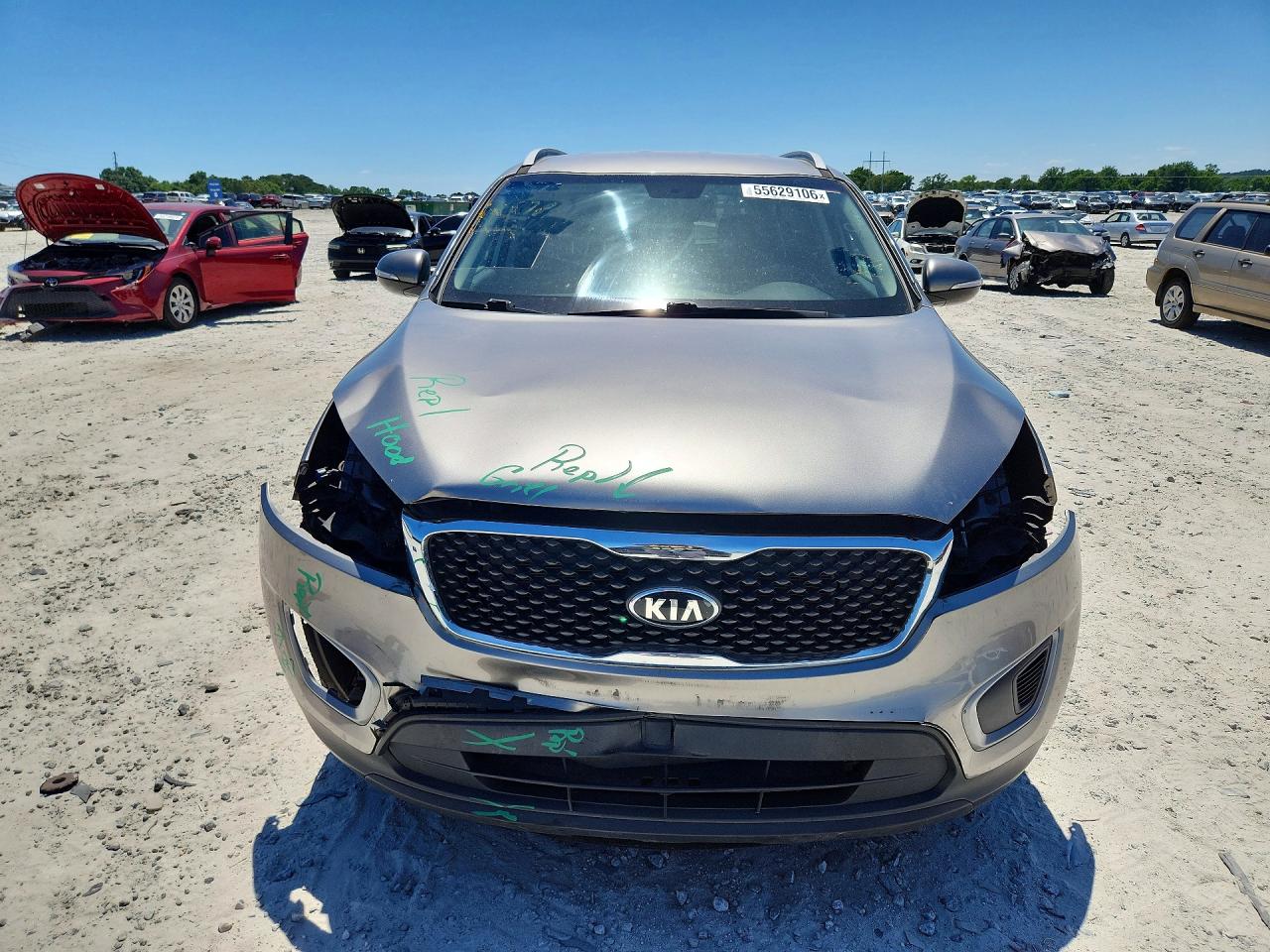 2016 Kia Sorento Lx Gray vin: 5XYPG4A38GG140344