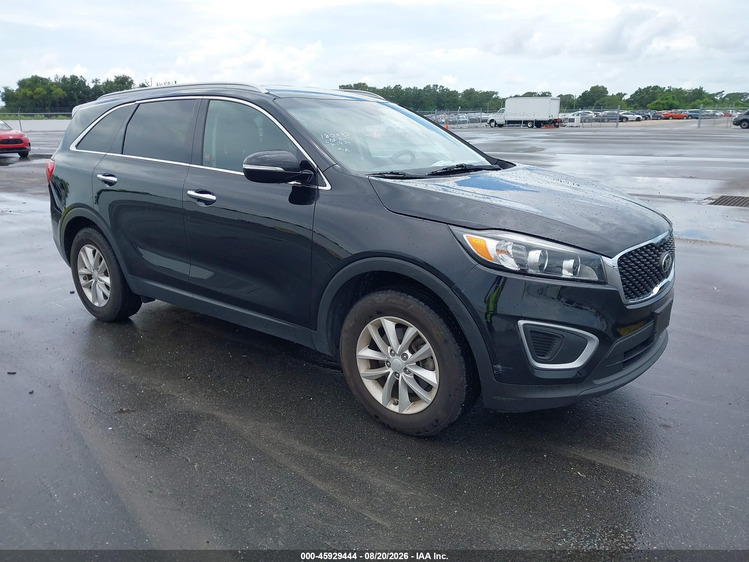2017 Kia Sorento 2.4l Lx Black vin: 5XYPG4A39HG261062