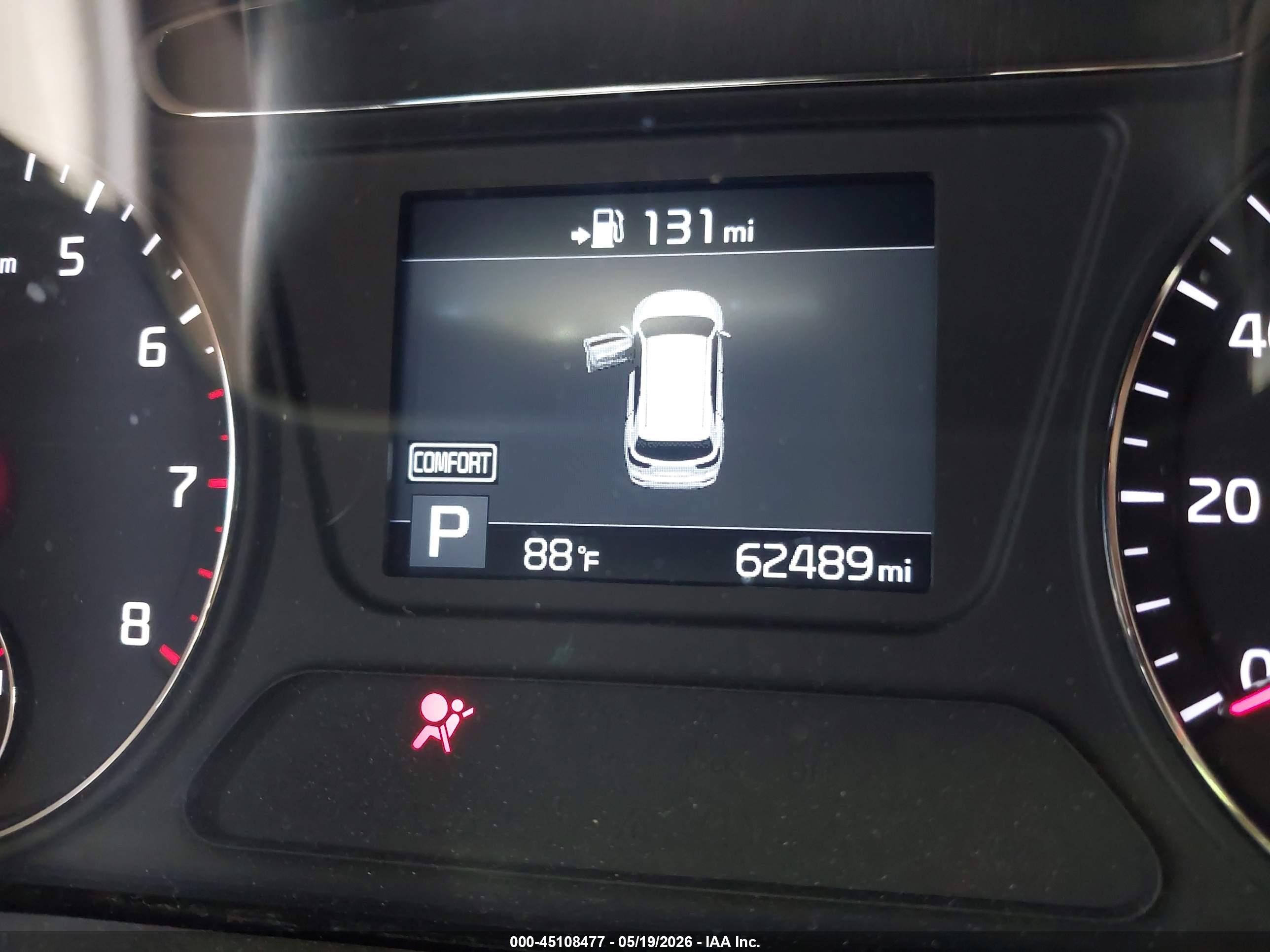 2019 Kia Sorento 2.4l L Серый vin: 5XYPG4A39KG474293